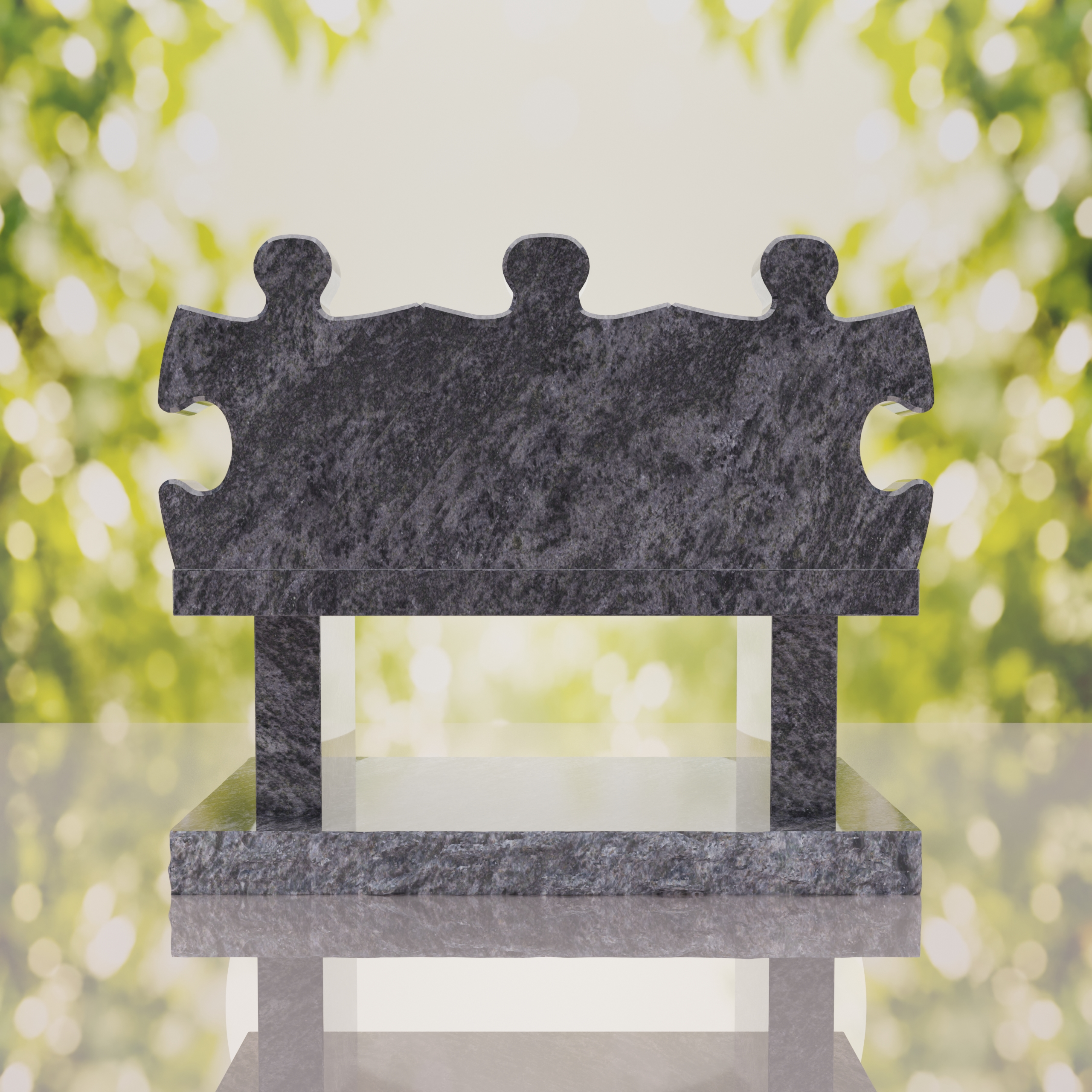 Puzzle Bench Headstone thumbnail 12
