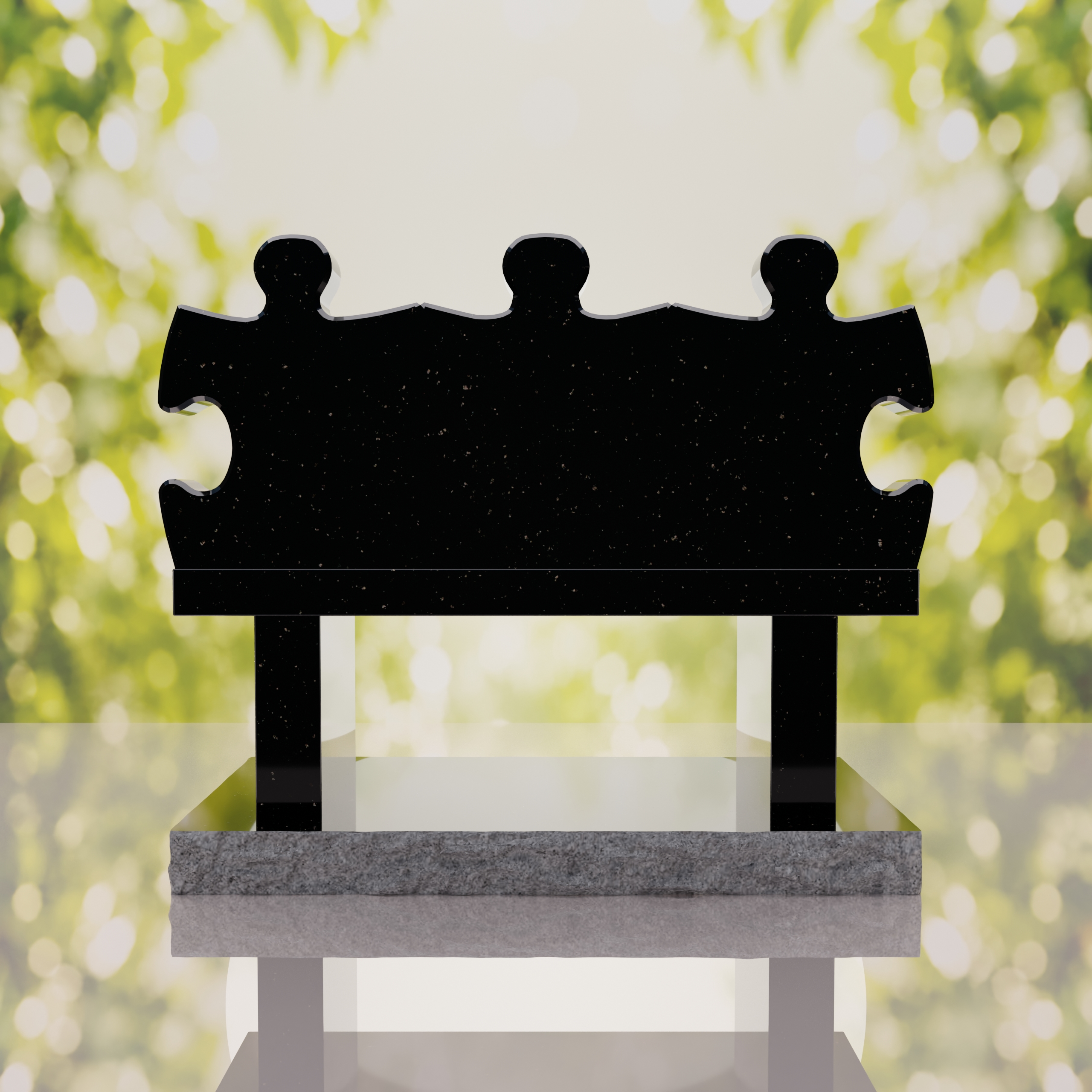 Puzzle Bench Headstone thumbnail 15