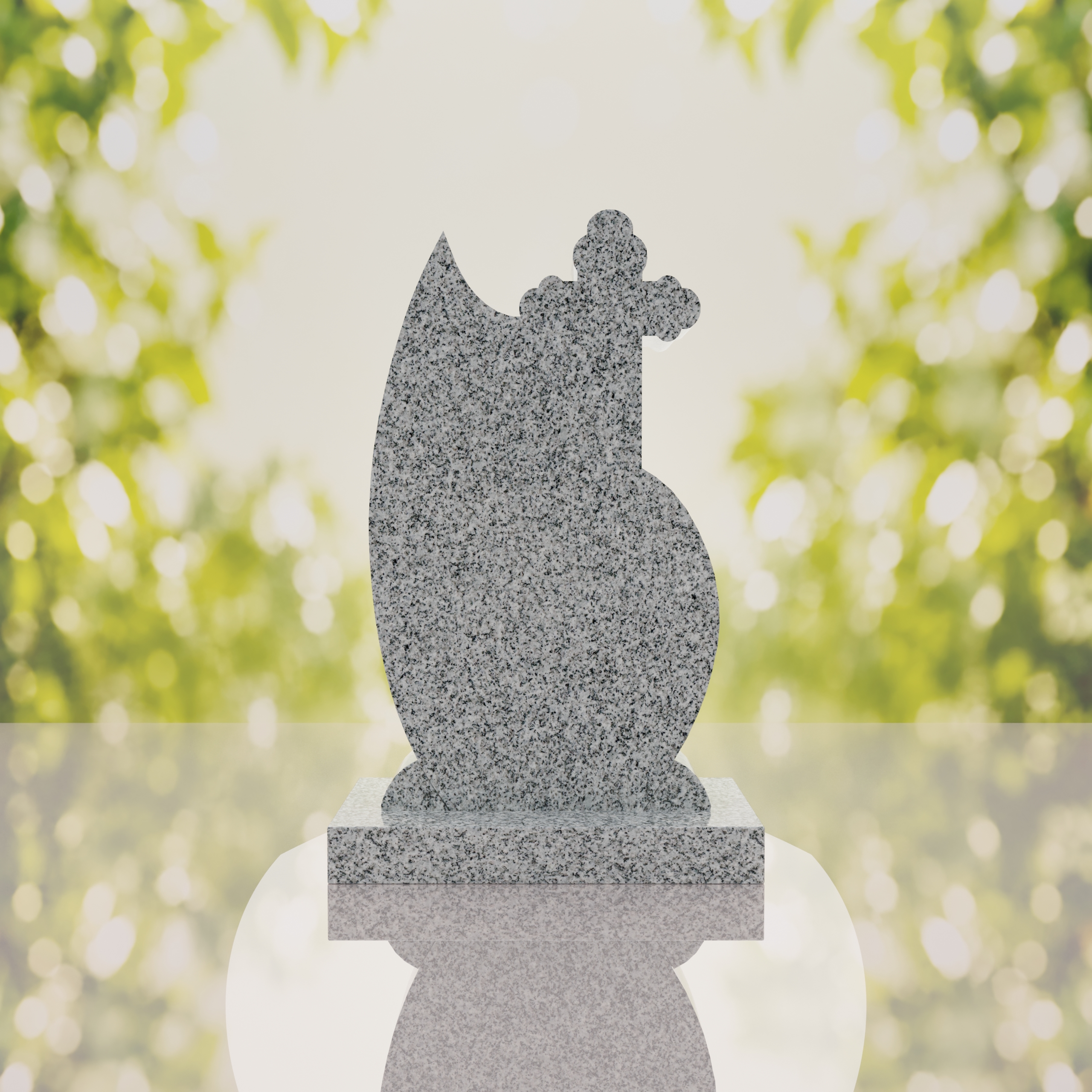 Orthodox Cross Teardrop Headstone thumbnail 9