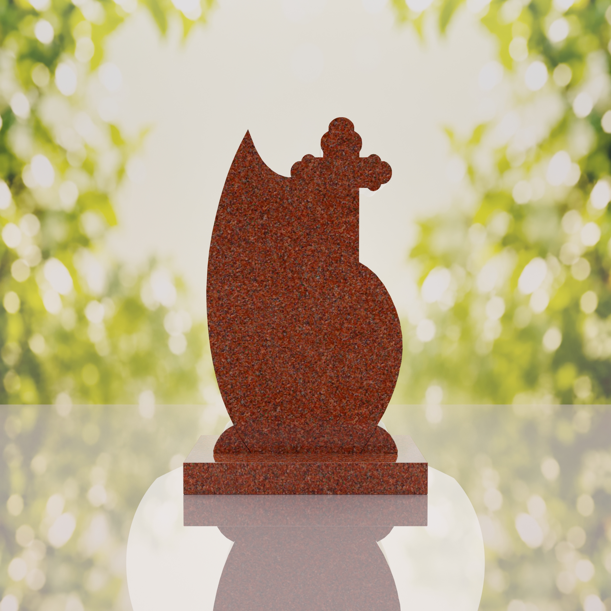 Orthodox Cross Teardrop Headstone thumbnail 15