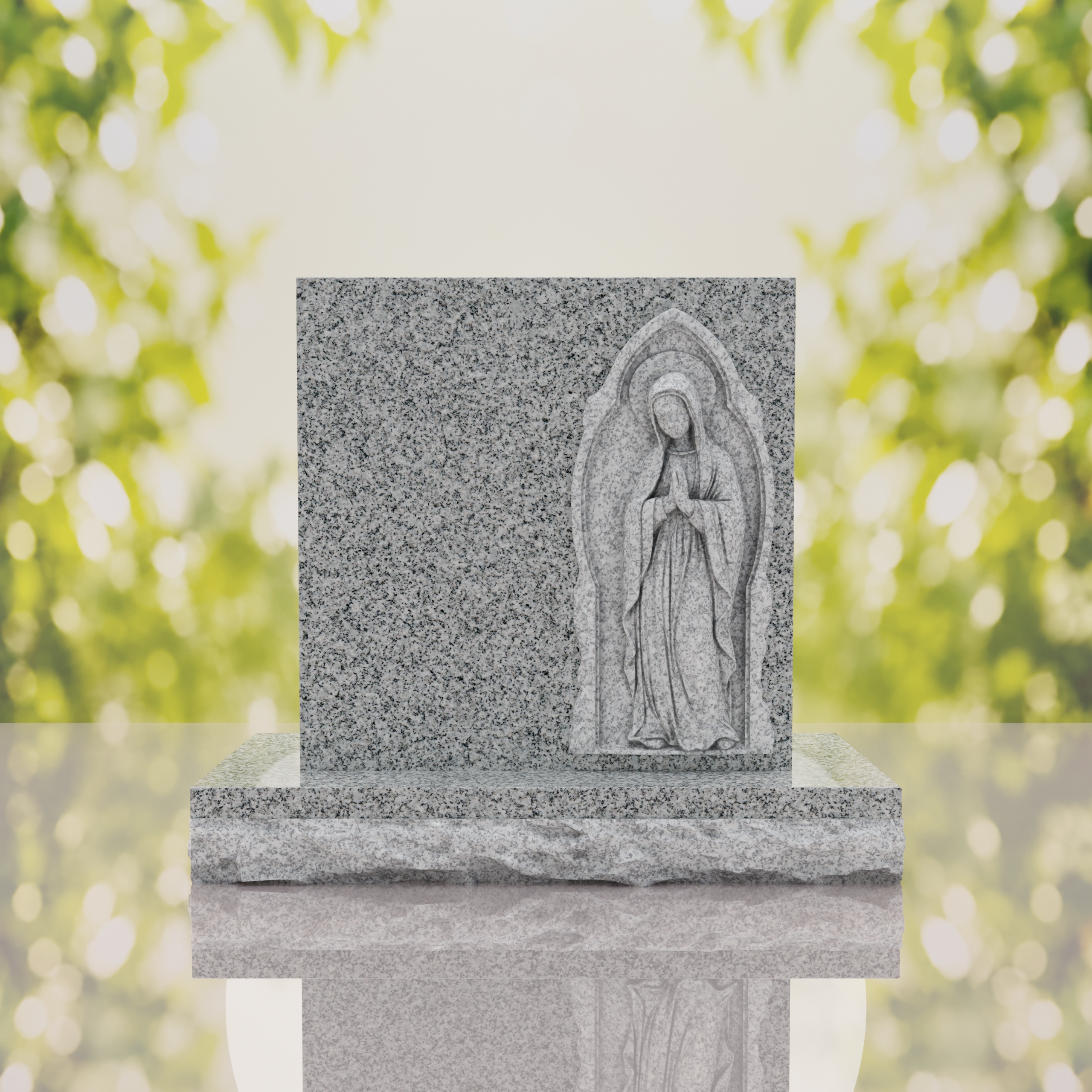 Praying Madonna Memorial Headstone thumbnail 9