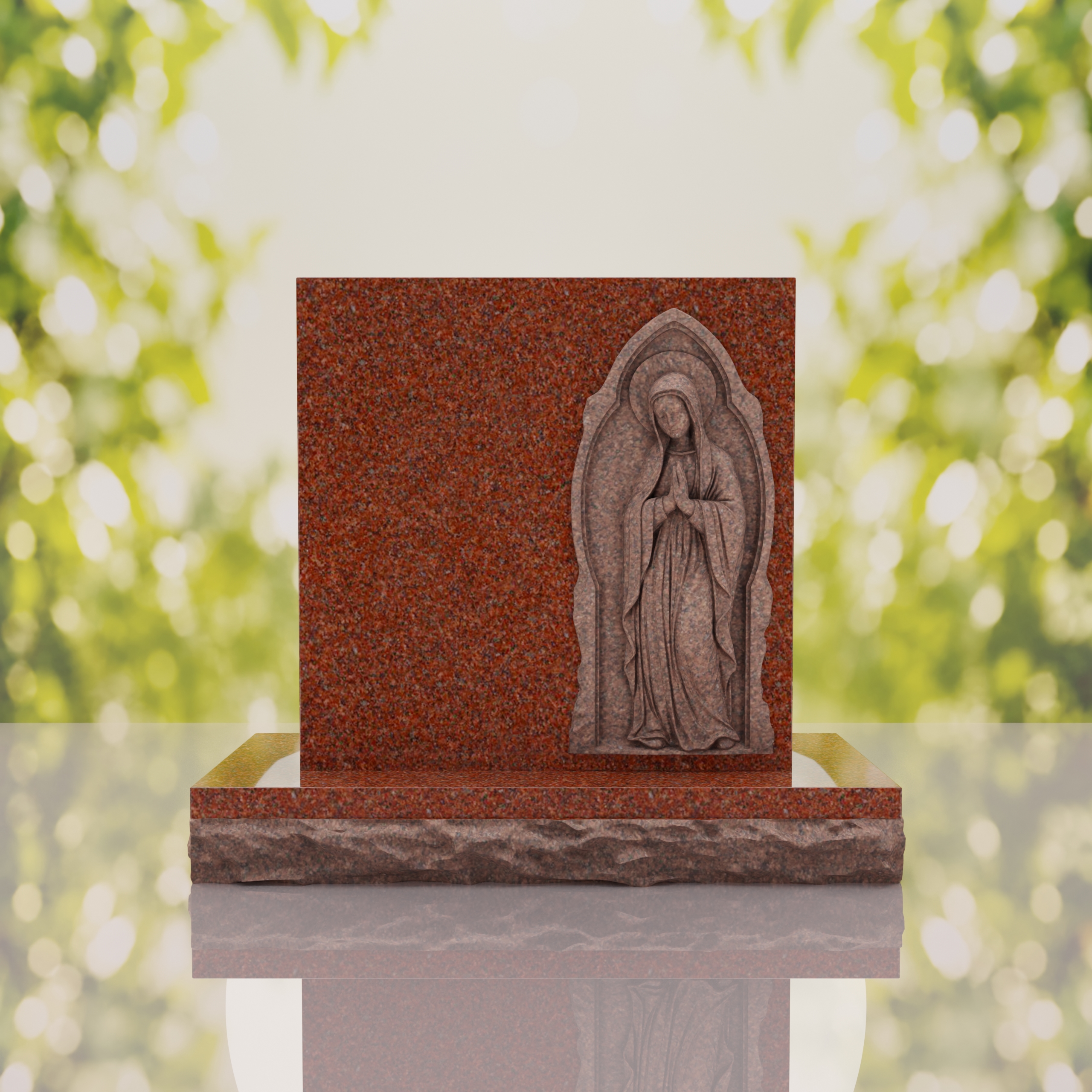 Praying Madonna Memorial Headstone thumbnail 14