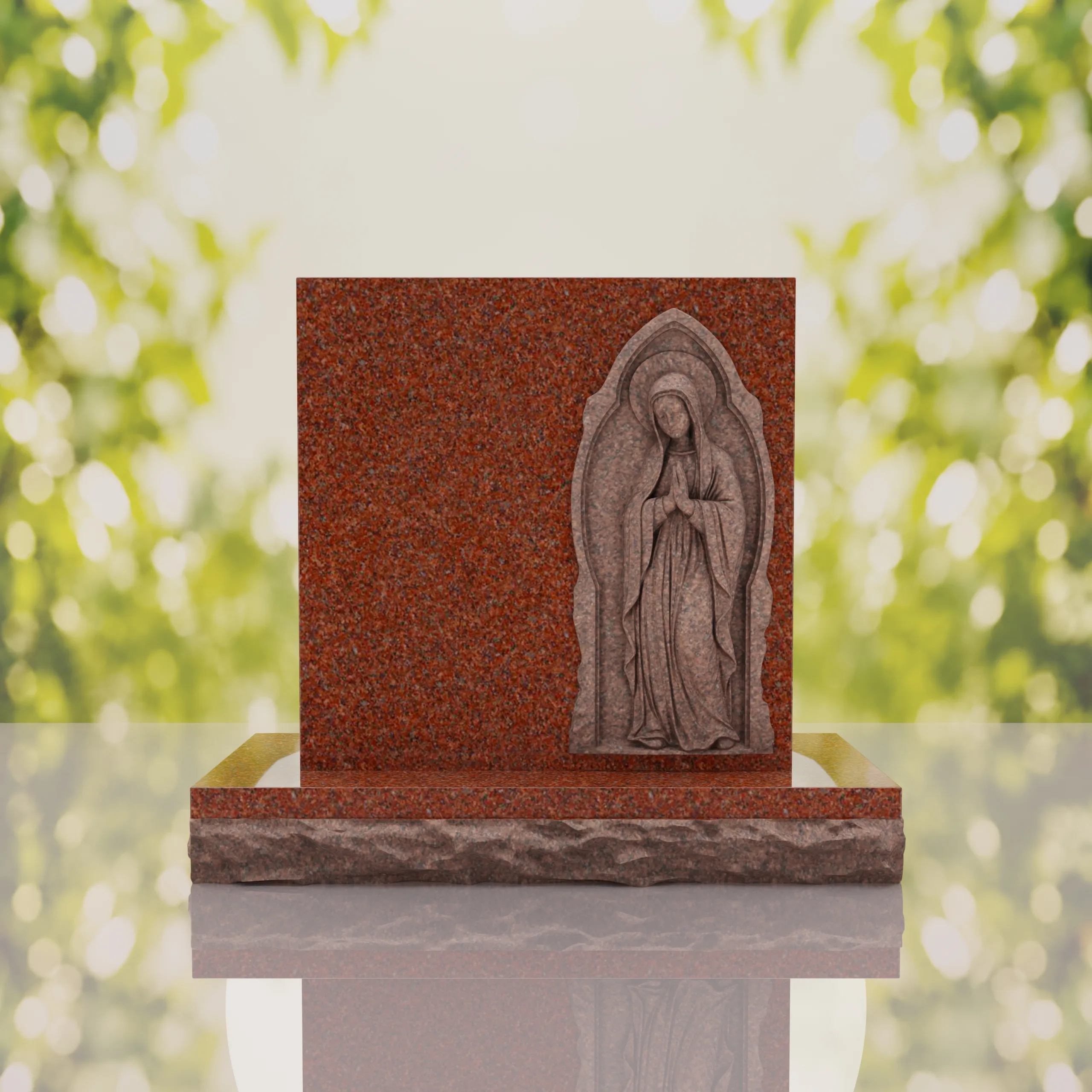 Praying Madonna Memorial Headstone thumbnail 14