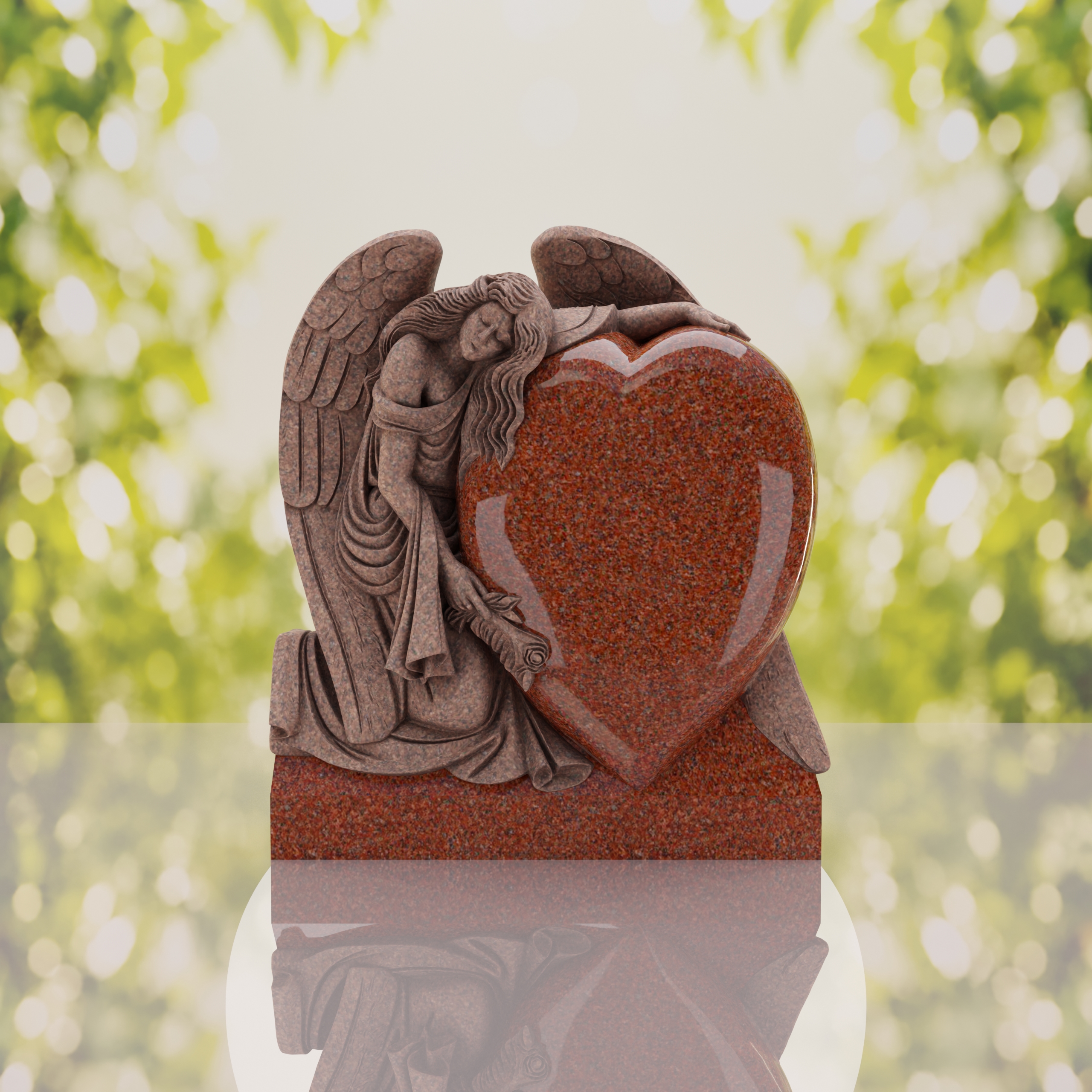 Guardian Angel Heart Memorial thumbnail 2