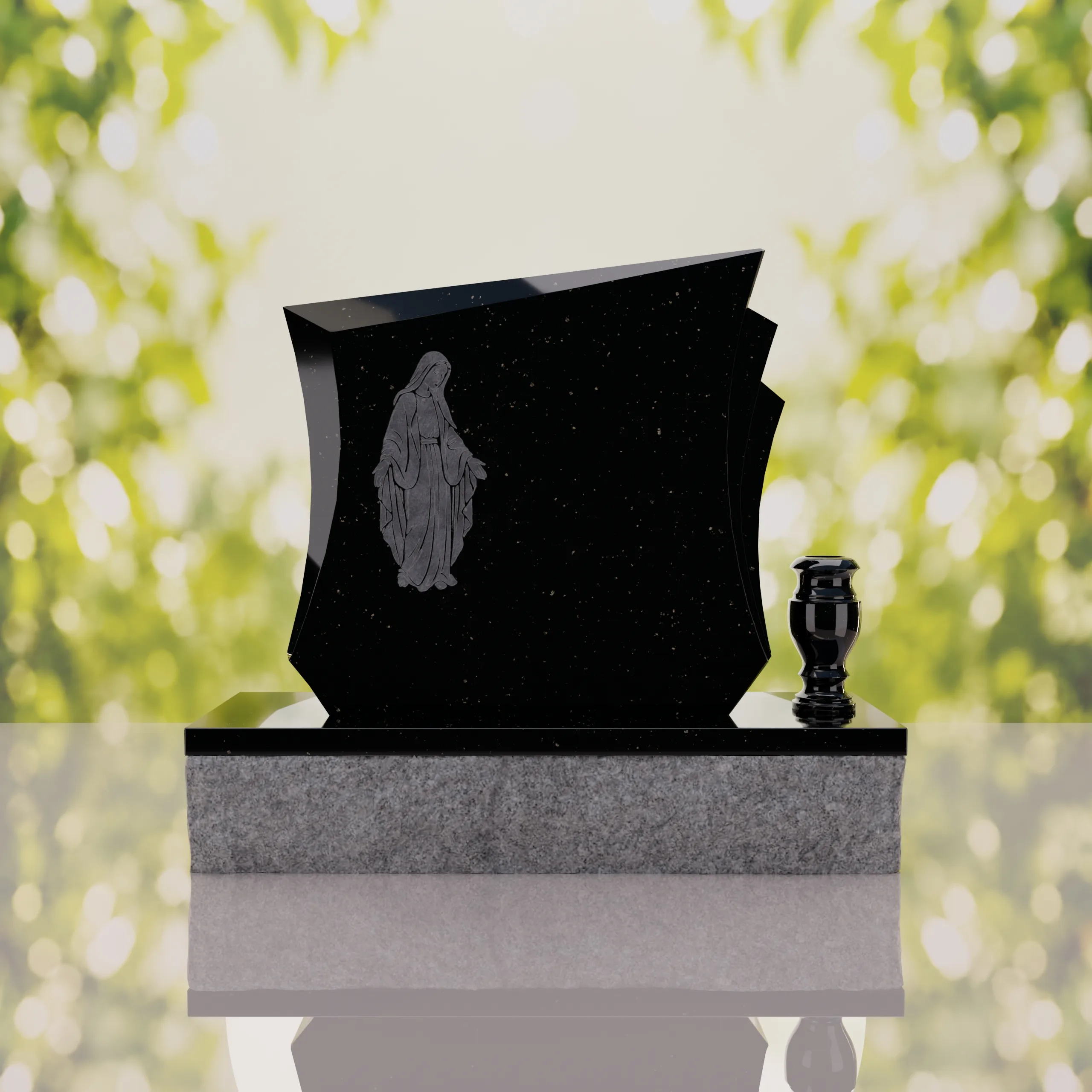 Modern Mary Upright Headstone thumbnail 5