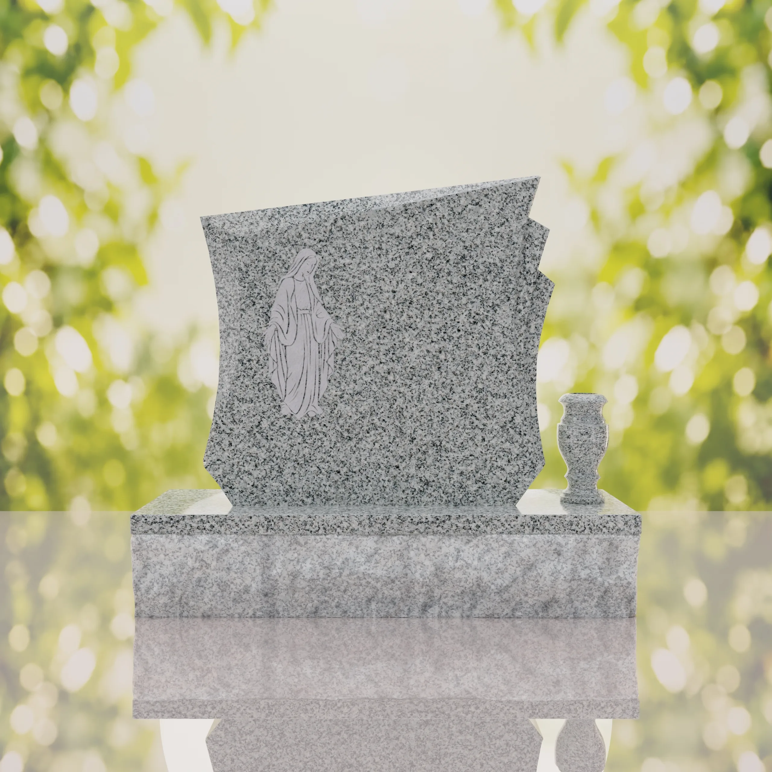 Modern Mary Upright Headstone thumbnail 8