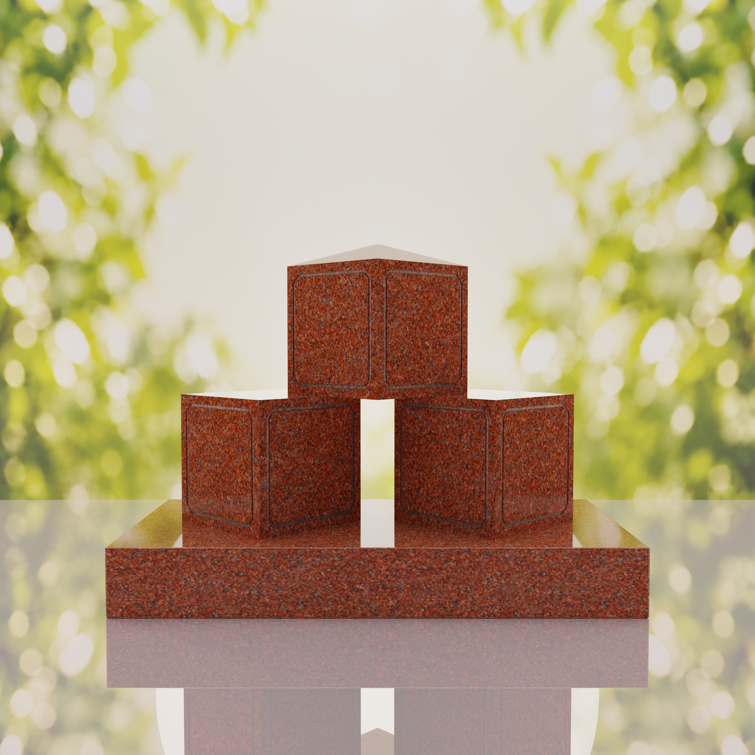 ABC Block Headstone thumbnail 2