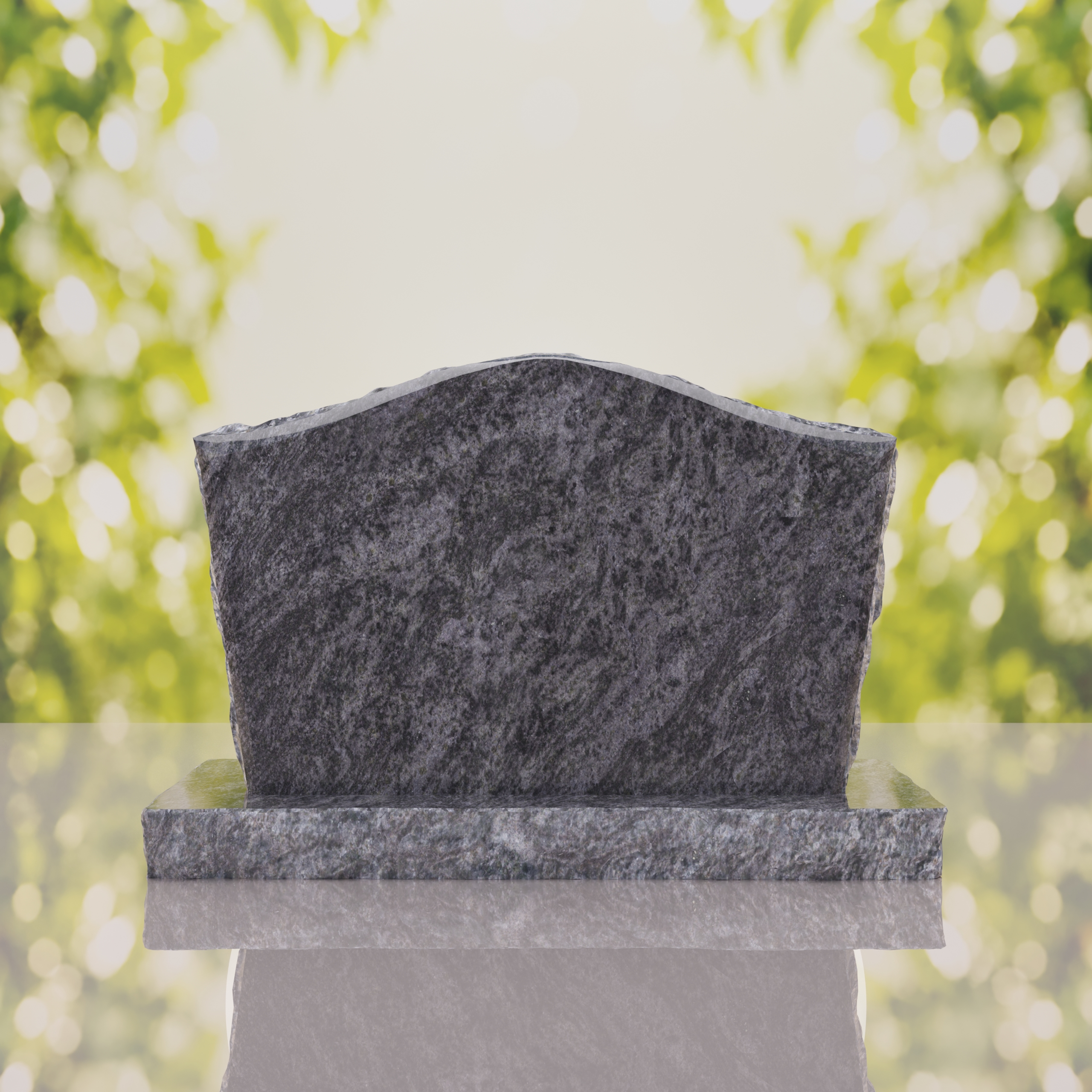 Serpentine Upright Granite Headstone thumbnail 2
