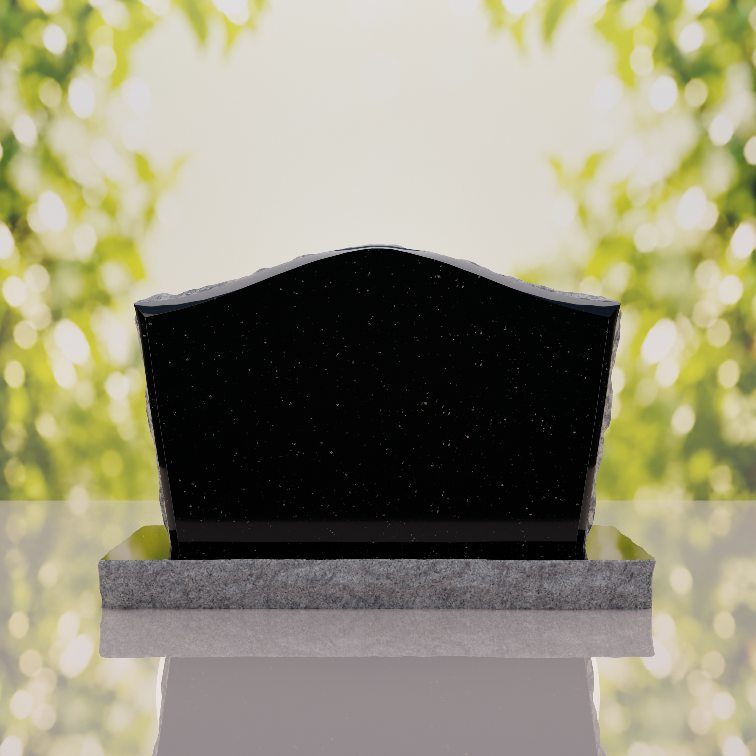 Serpentine Upright Granite Headstone thumbnail 5