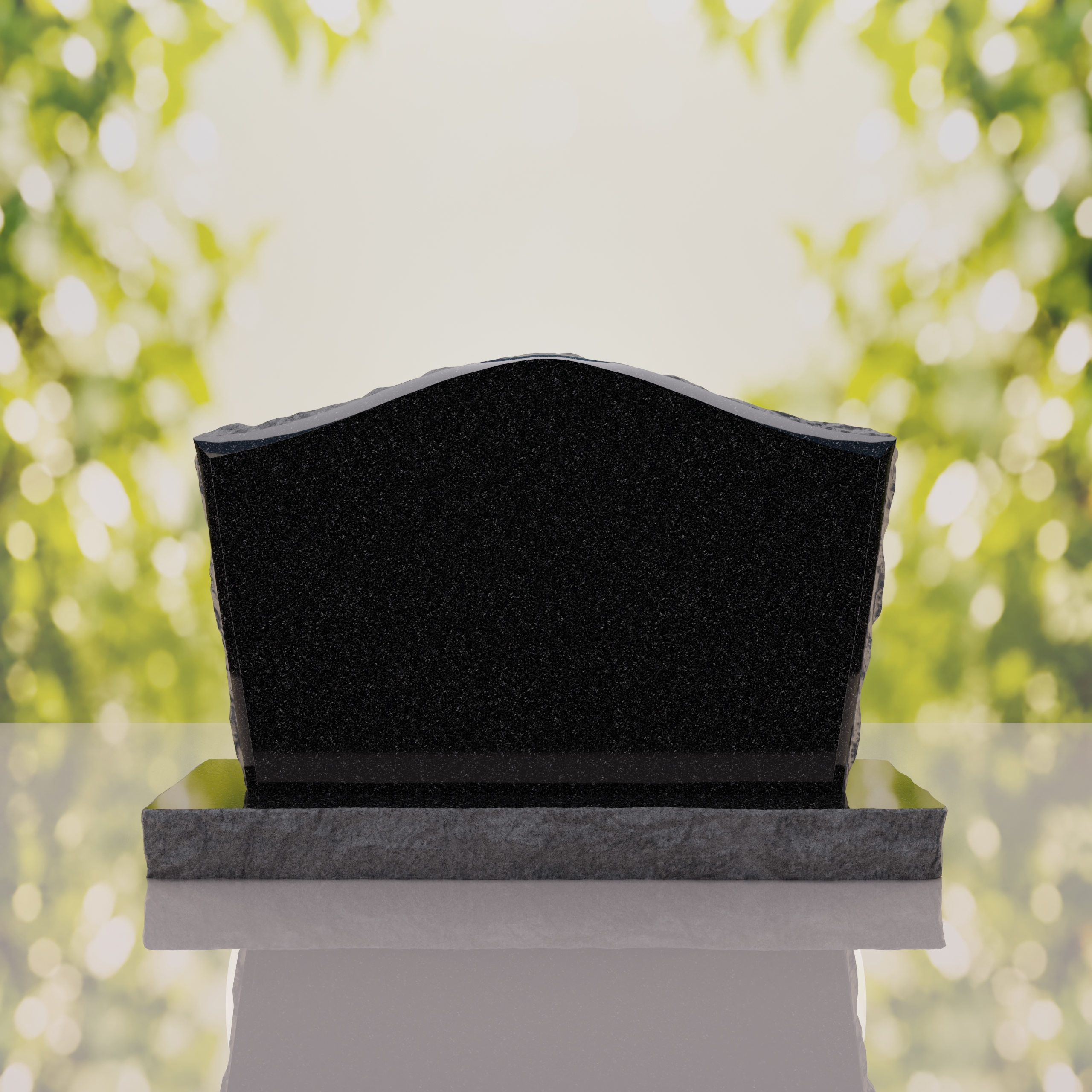 Serpentine Upright Granite Headstone thumbnail 10