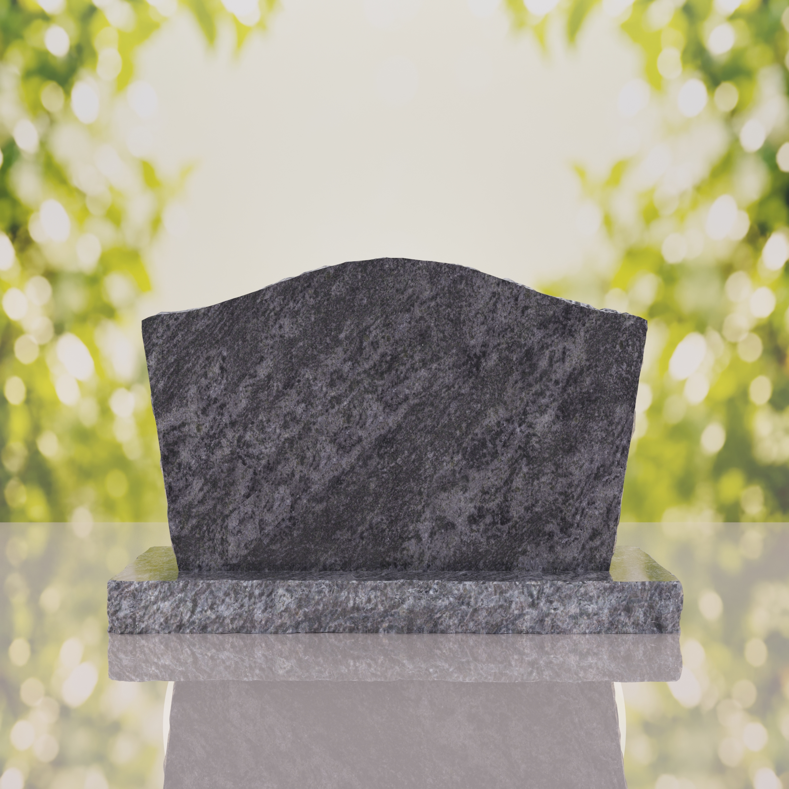 Serpentine Upright Granite Headstone thumbnail 4