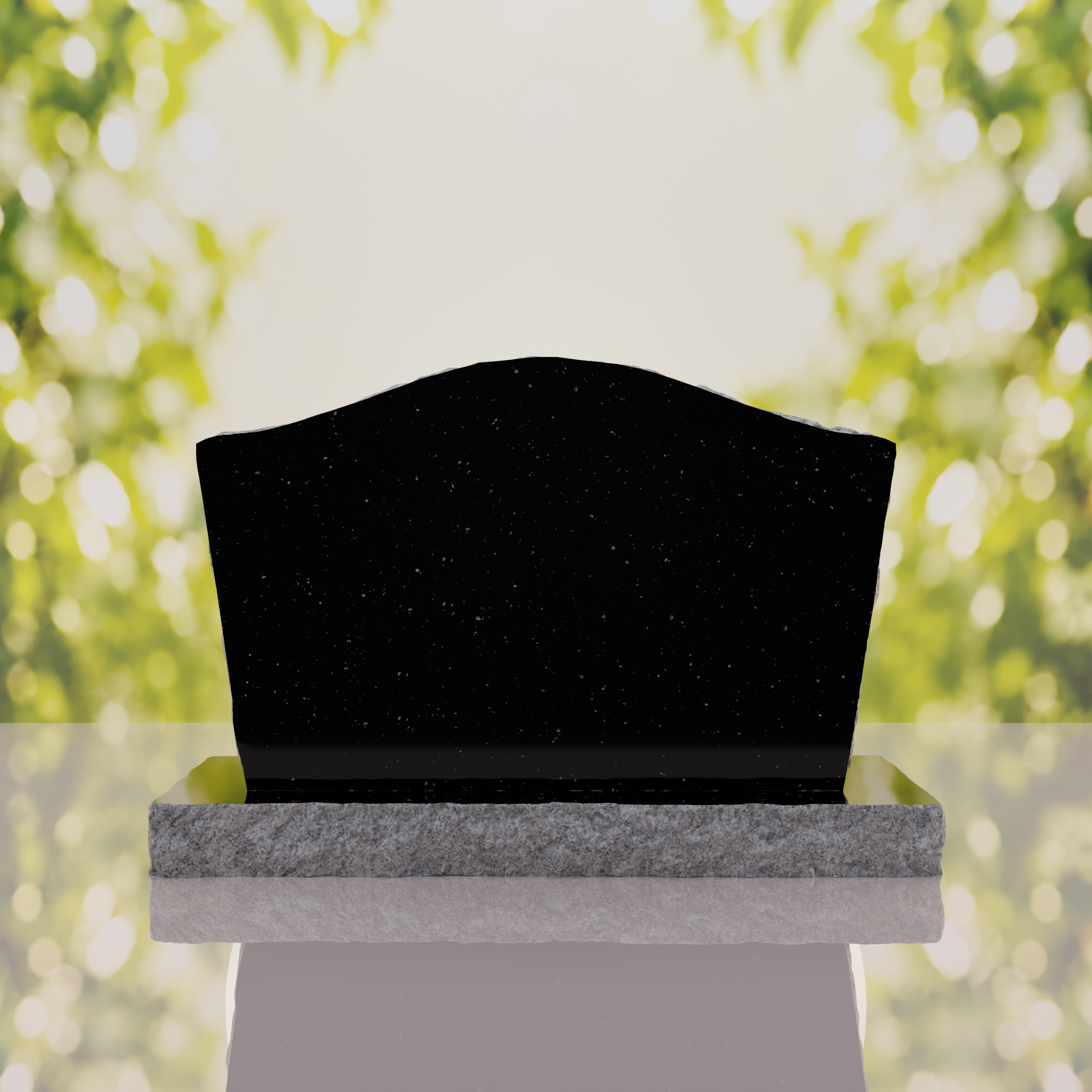 Serpentine Upright Granite Headstone thumbnail 6