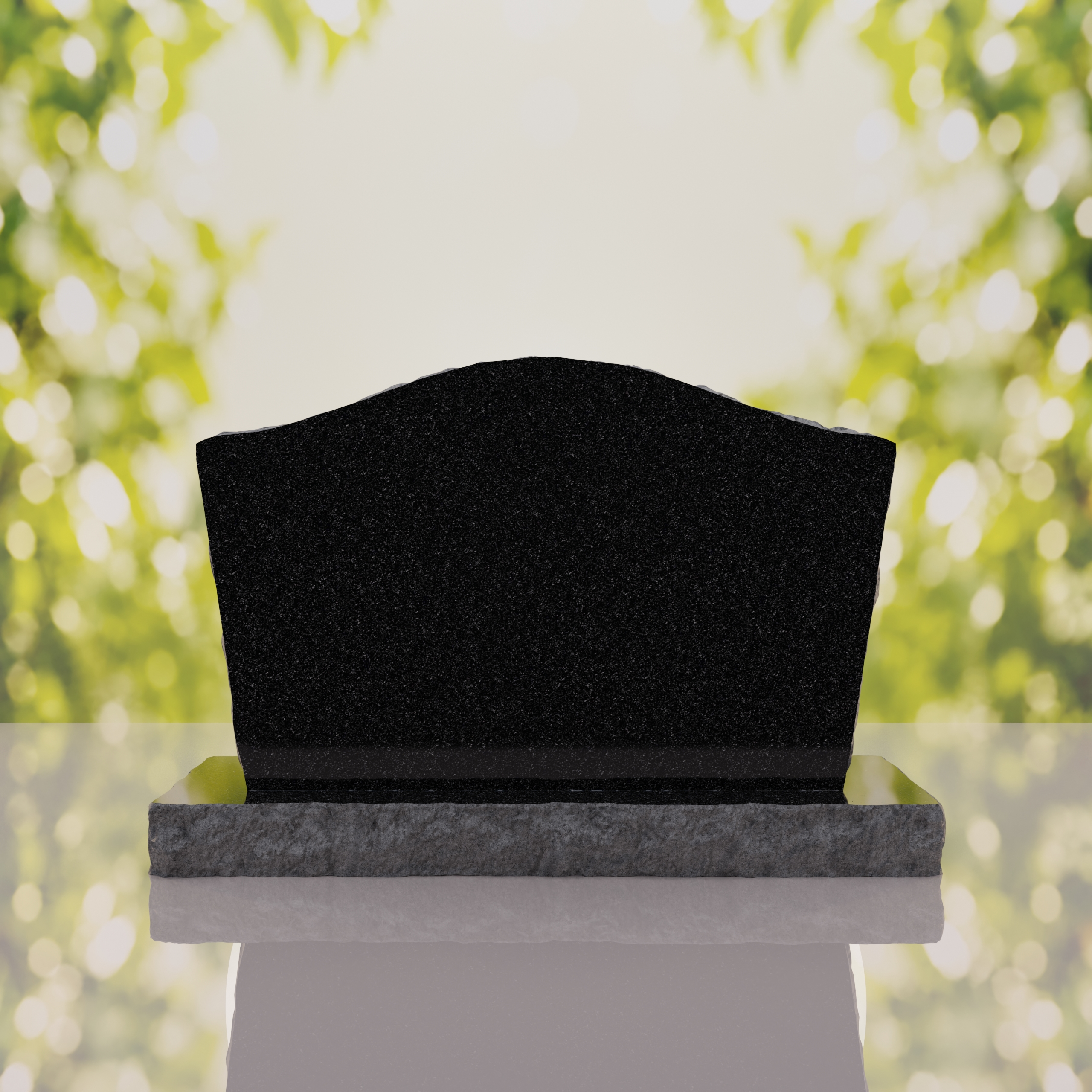 Serpentine Upright Granite Headstone thumbnail 12