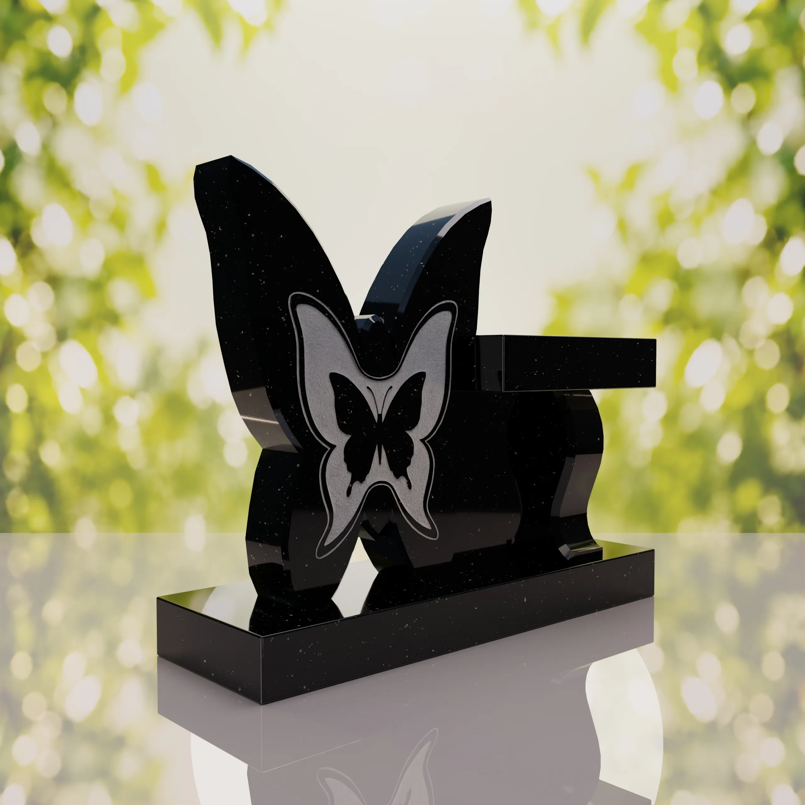 Butterfly Memorial Bench