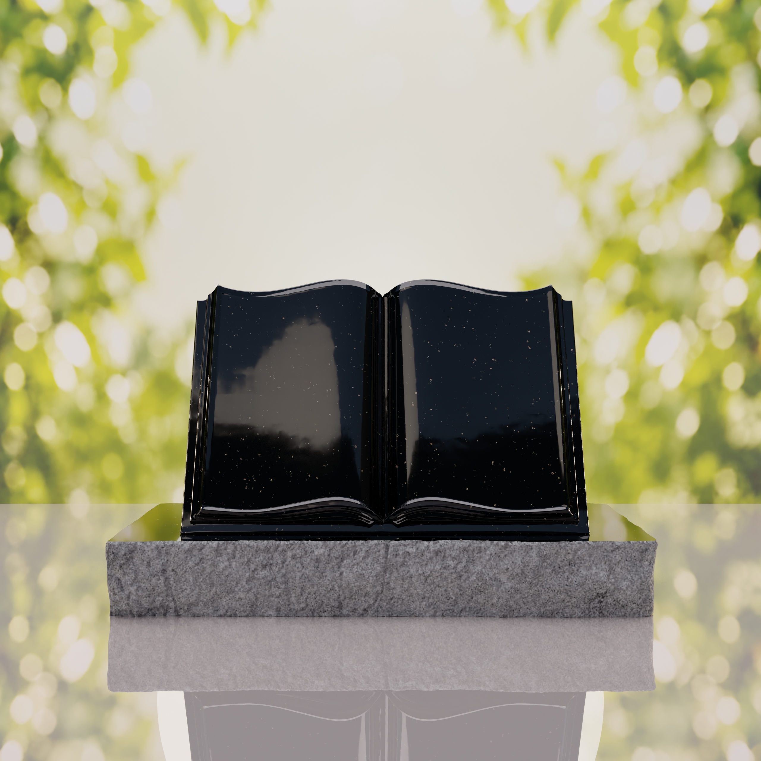 Book Slant Headstone thumbnail 6