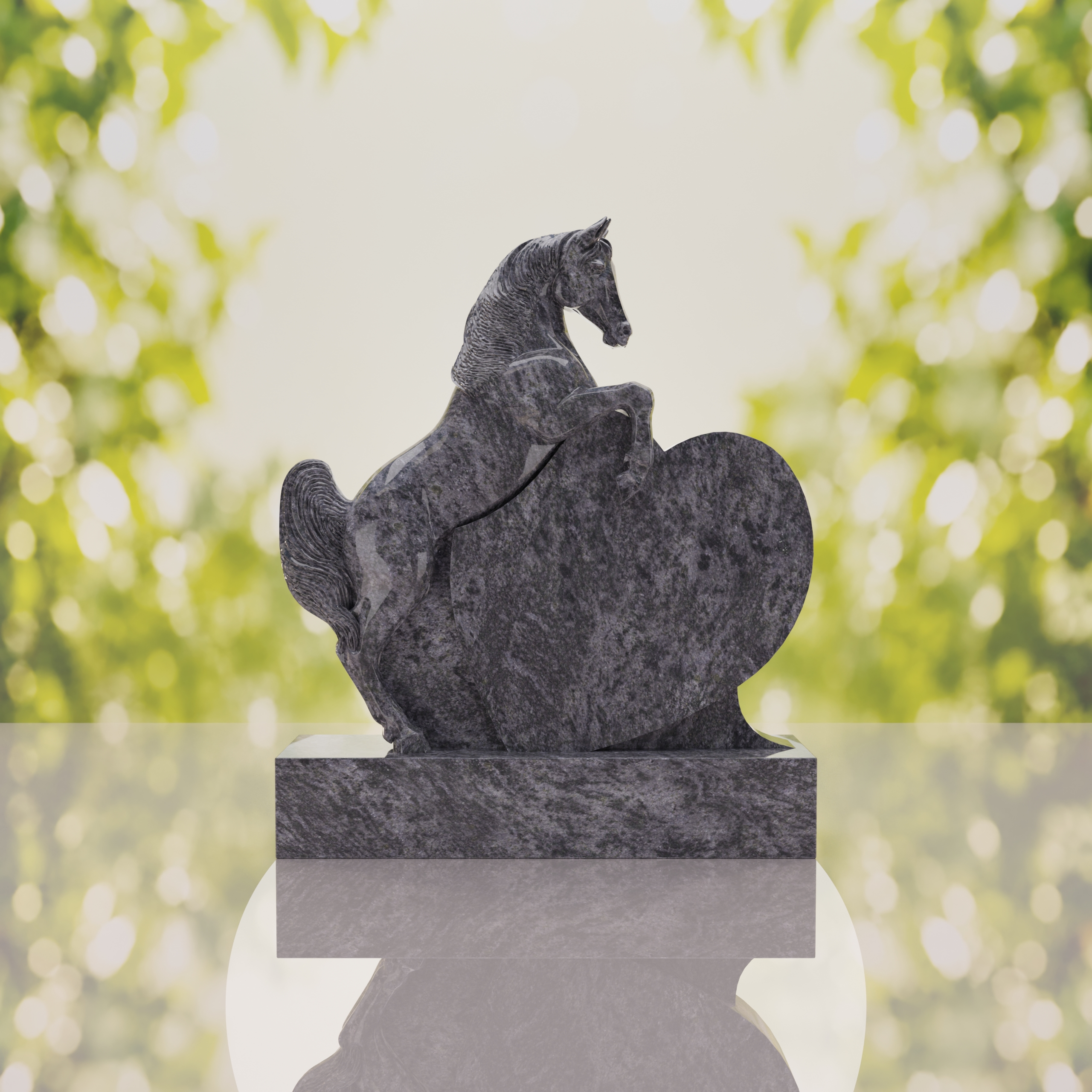 Horse Heart Headstone thumbnail 2