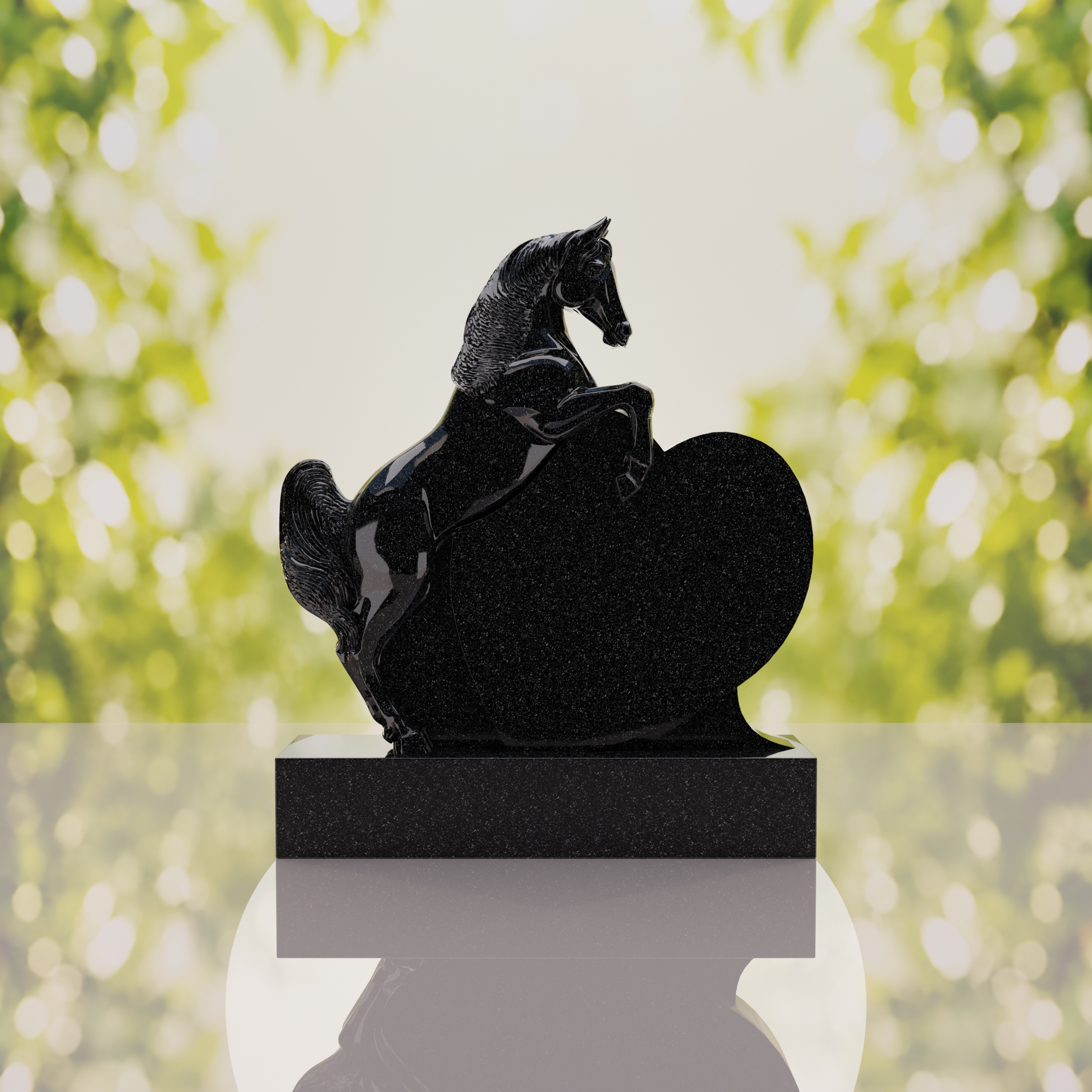 Horse Heart Headstone thumbnail 10