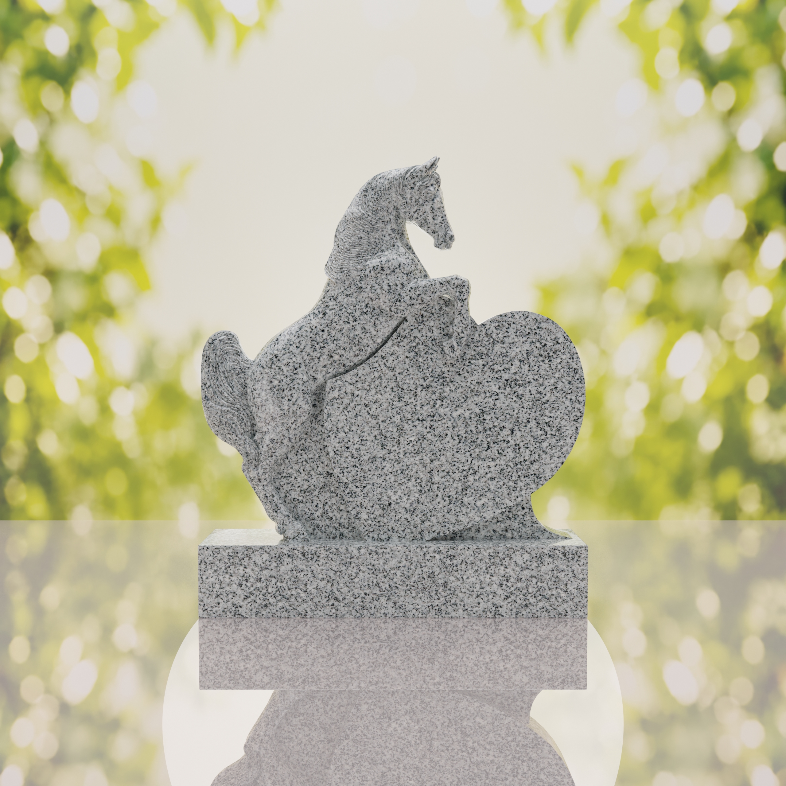 Horse Heart Headstone thumbnail 7