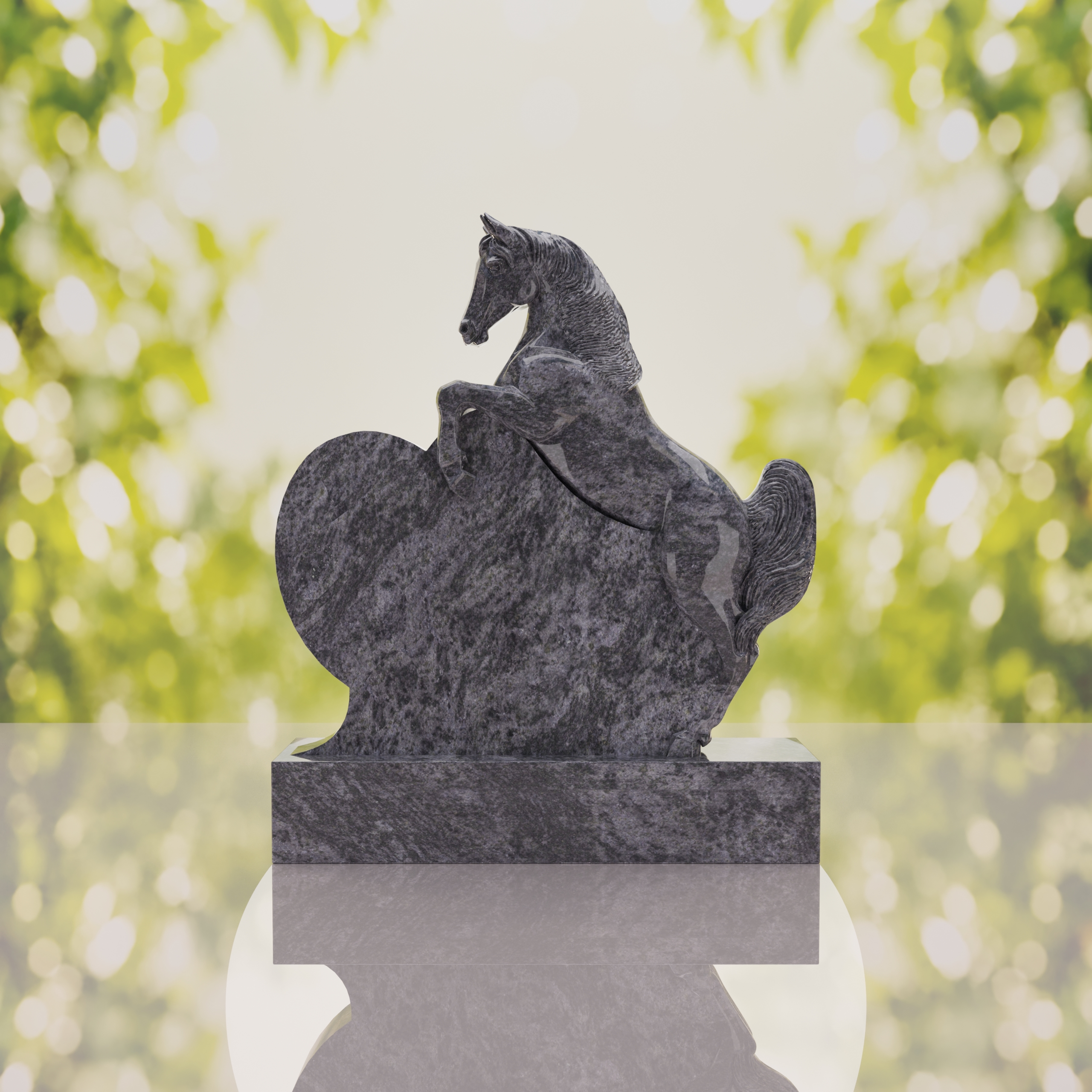 Horse Heart Headstone thumbnail 3