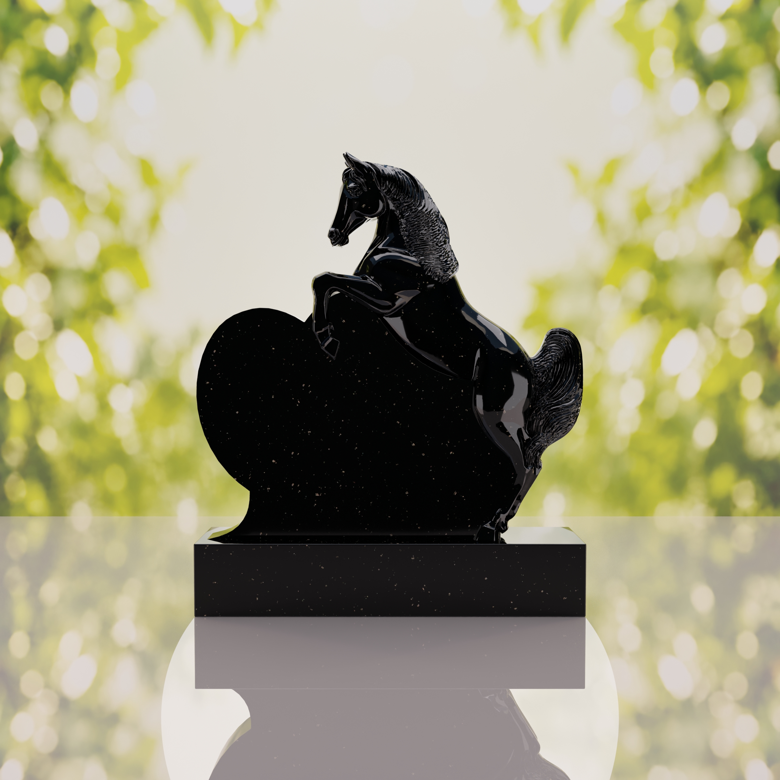 Horse Heart Headstone thumbnail 6