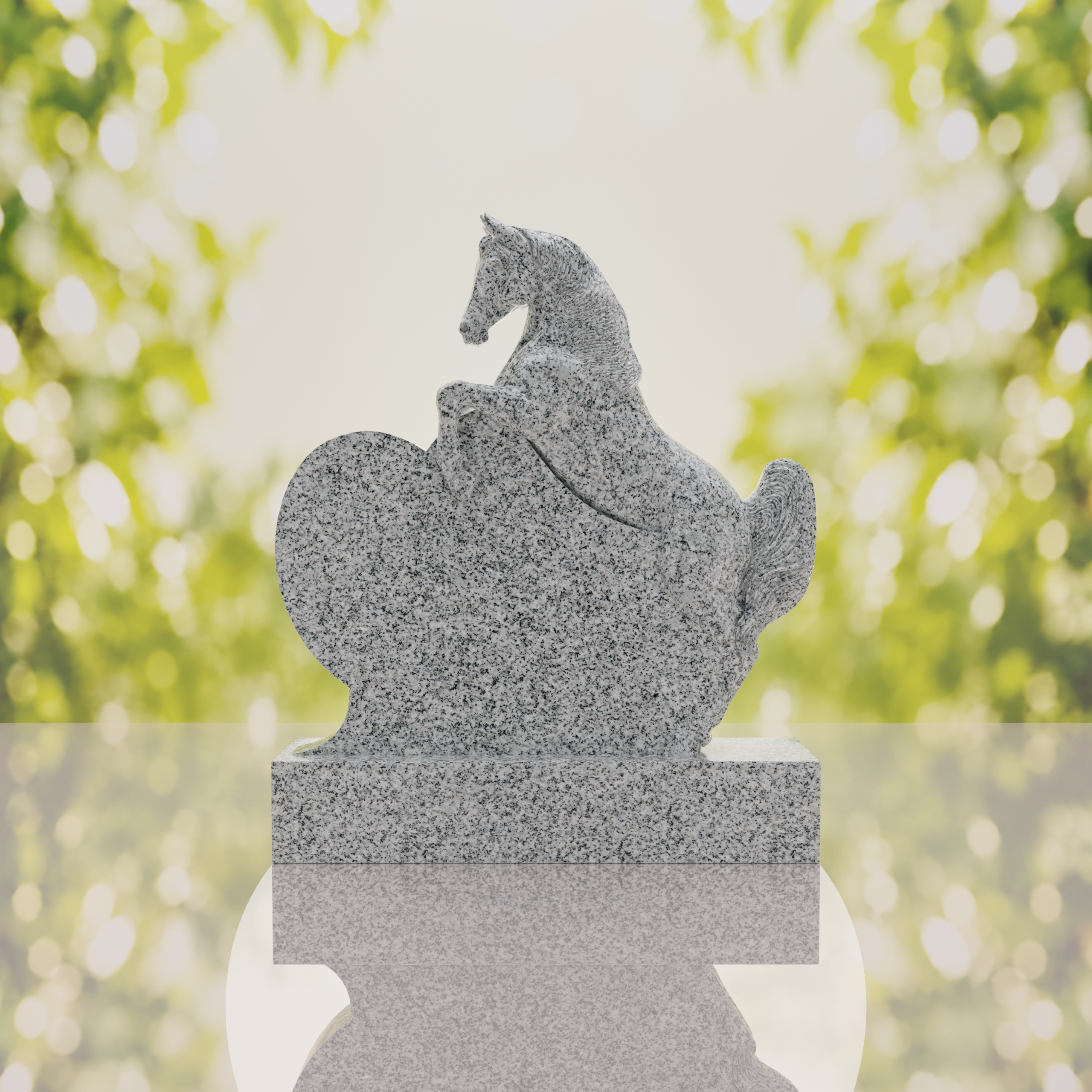 Horse Heart Headstone thumbnail 9