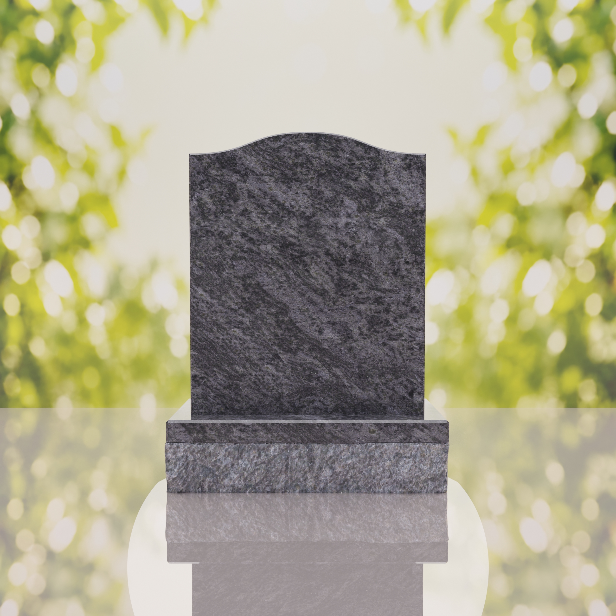 Serp Top Upright Headstone thumbnail 2