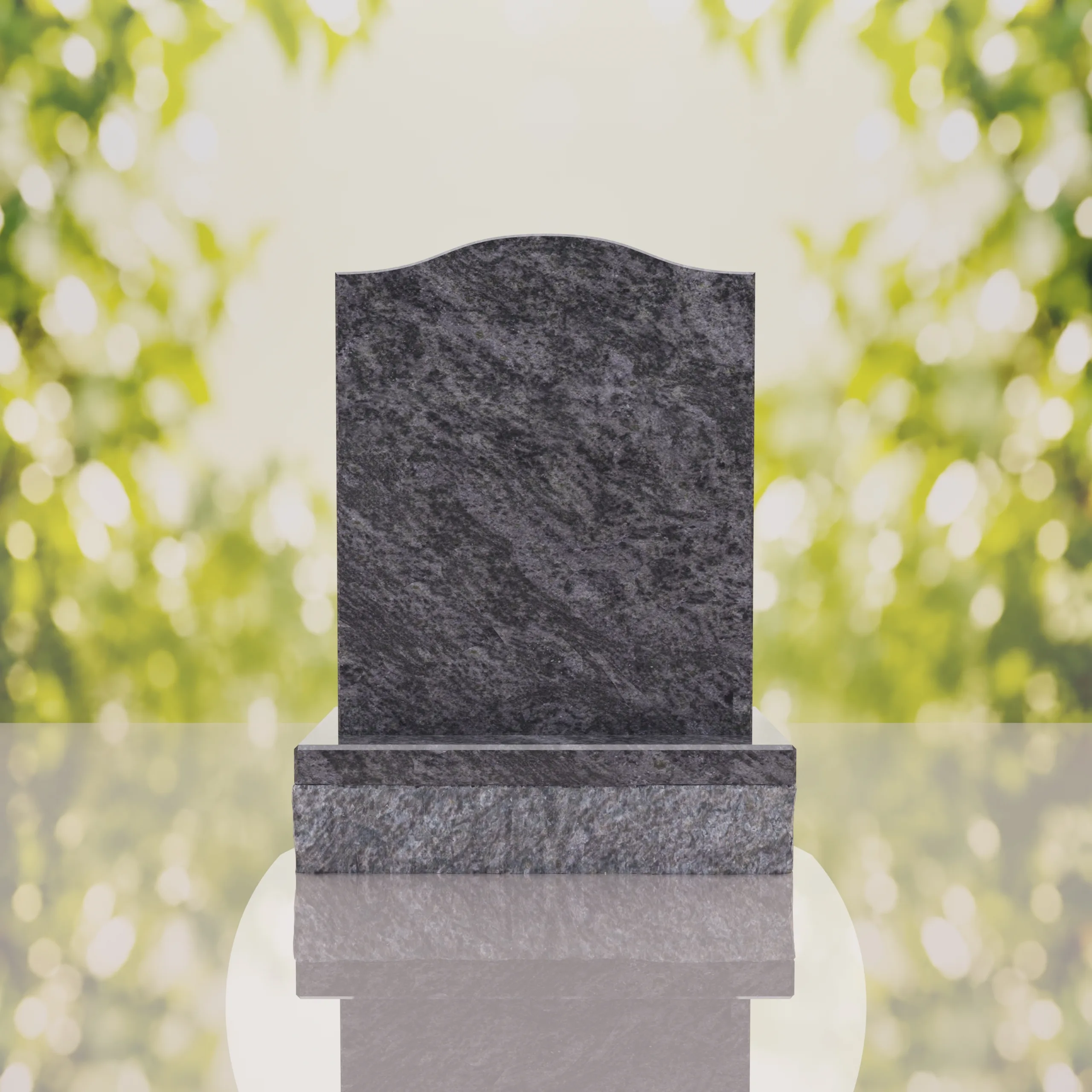 Serp Top Upright Headstone thumbnail 2