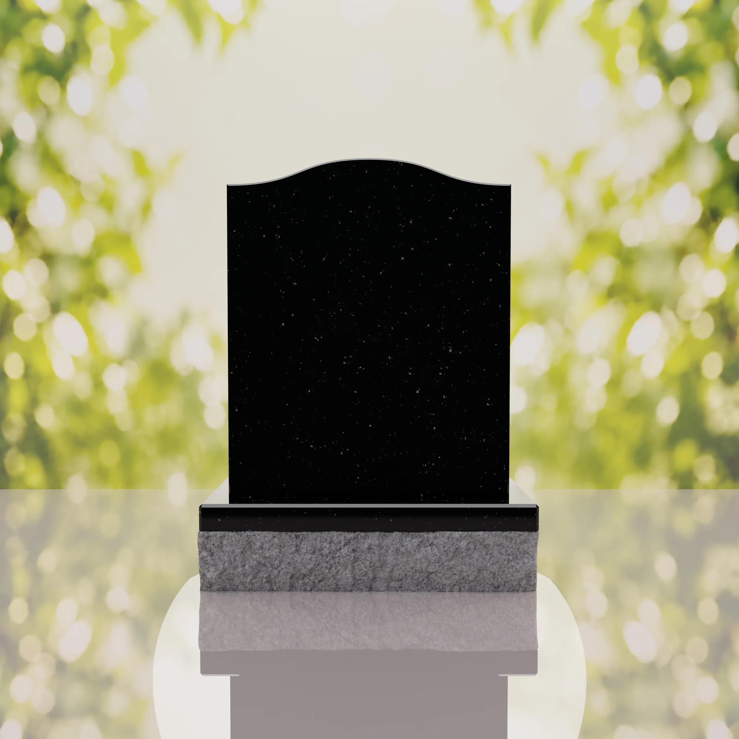 Serp Top Upright Headstone thumbnail 5