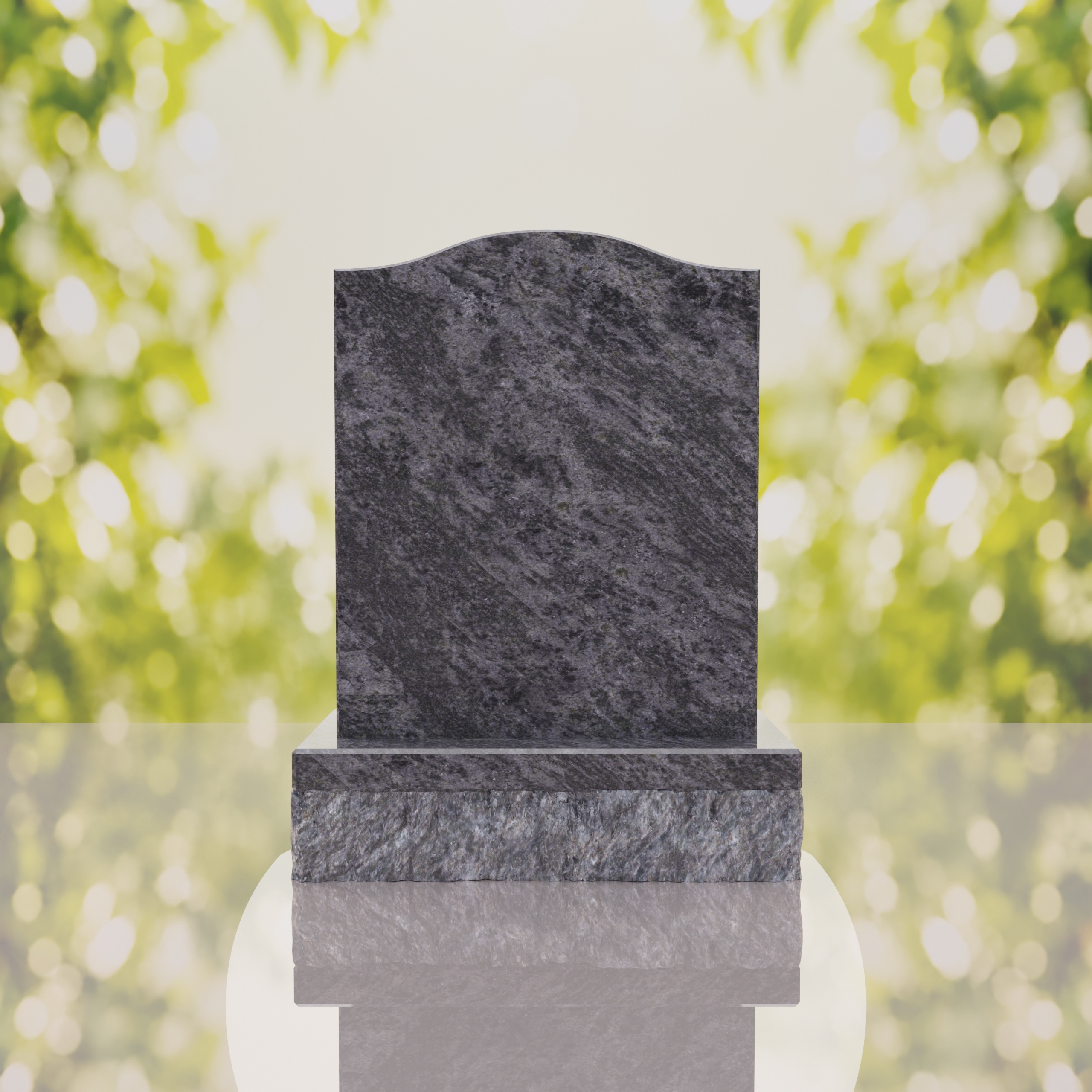 Serp Top Upright Headstone thumbnail 4