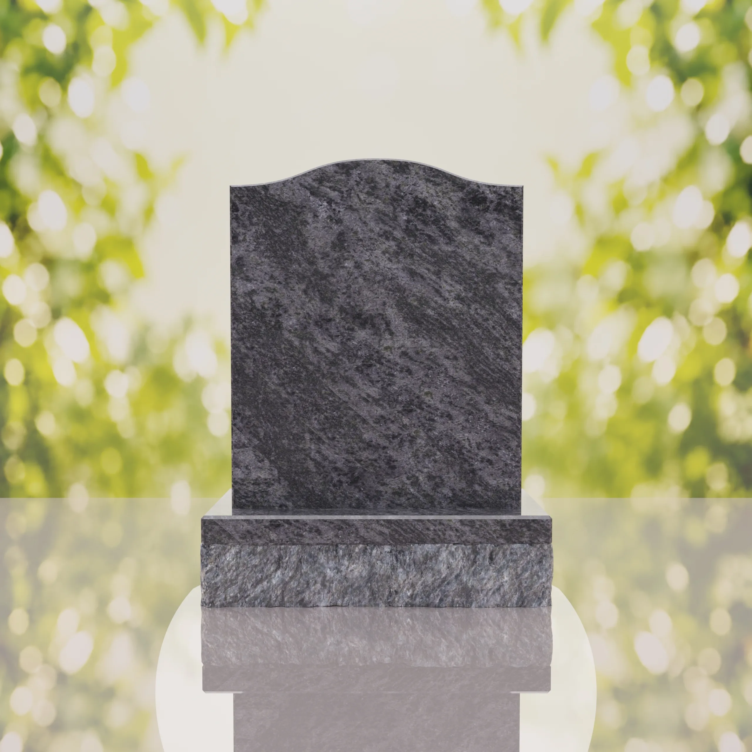 Serp Top Upright Headstone thumbnail 4