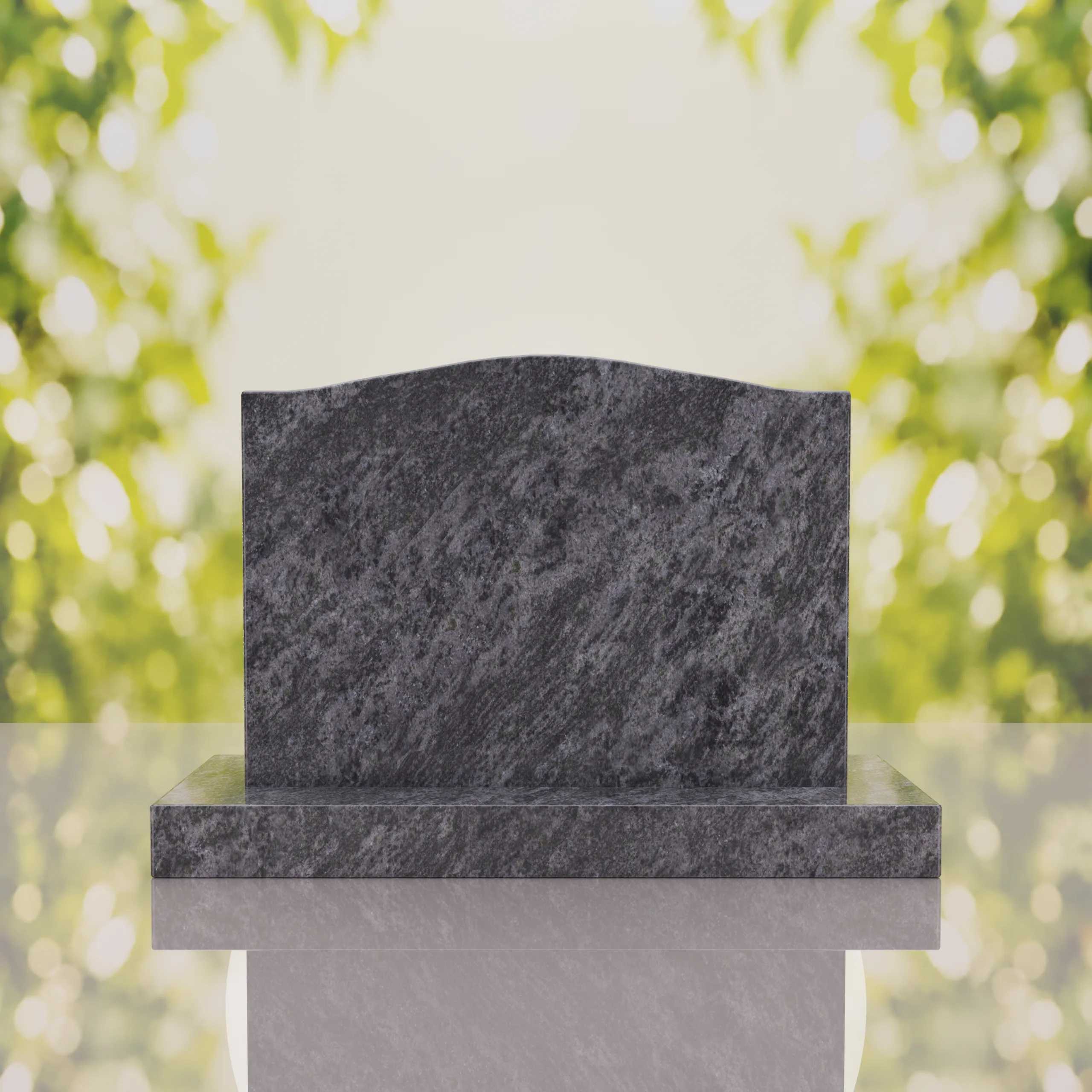 Serpentine Upright Headstone thumbnail 2