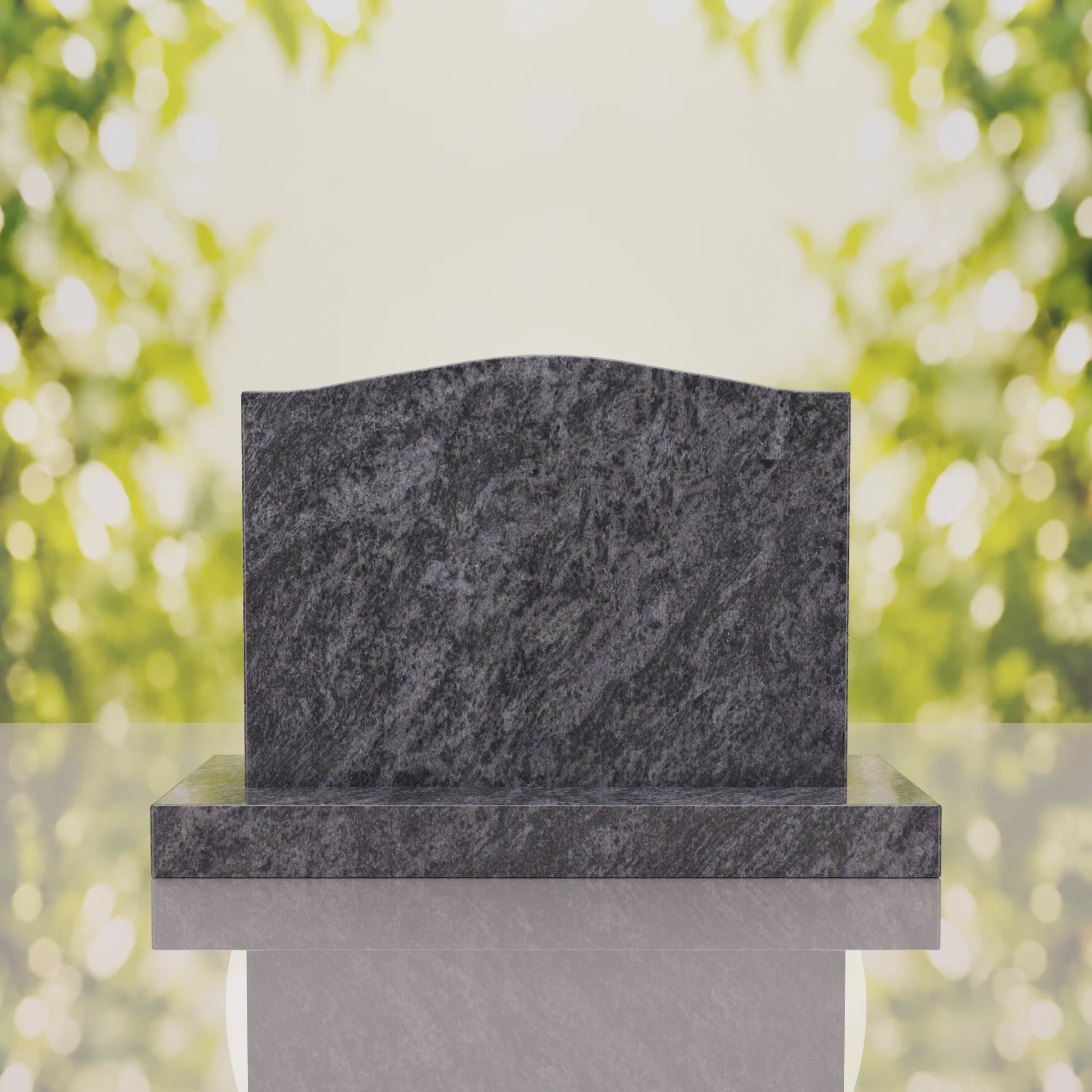 Serpentine Upright Headstone thumbnail 4
