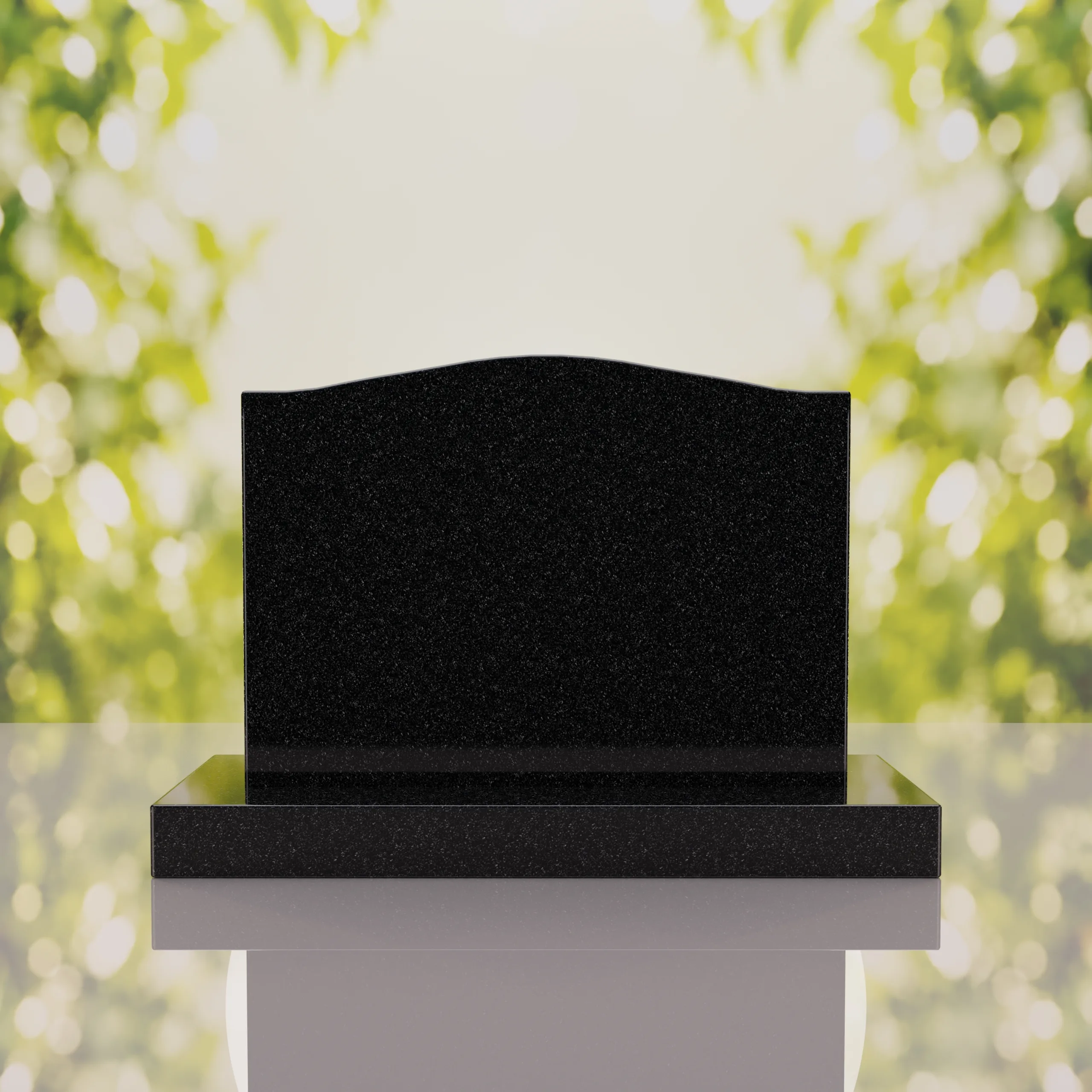 Serpentine Upright Headstone thumbnail 12