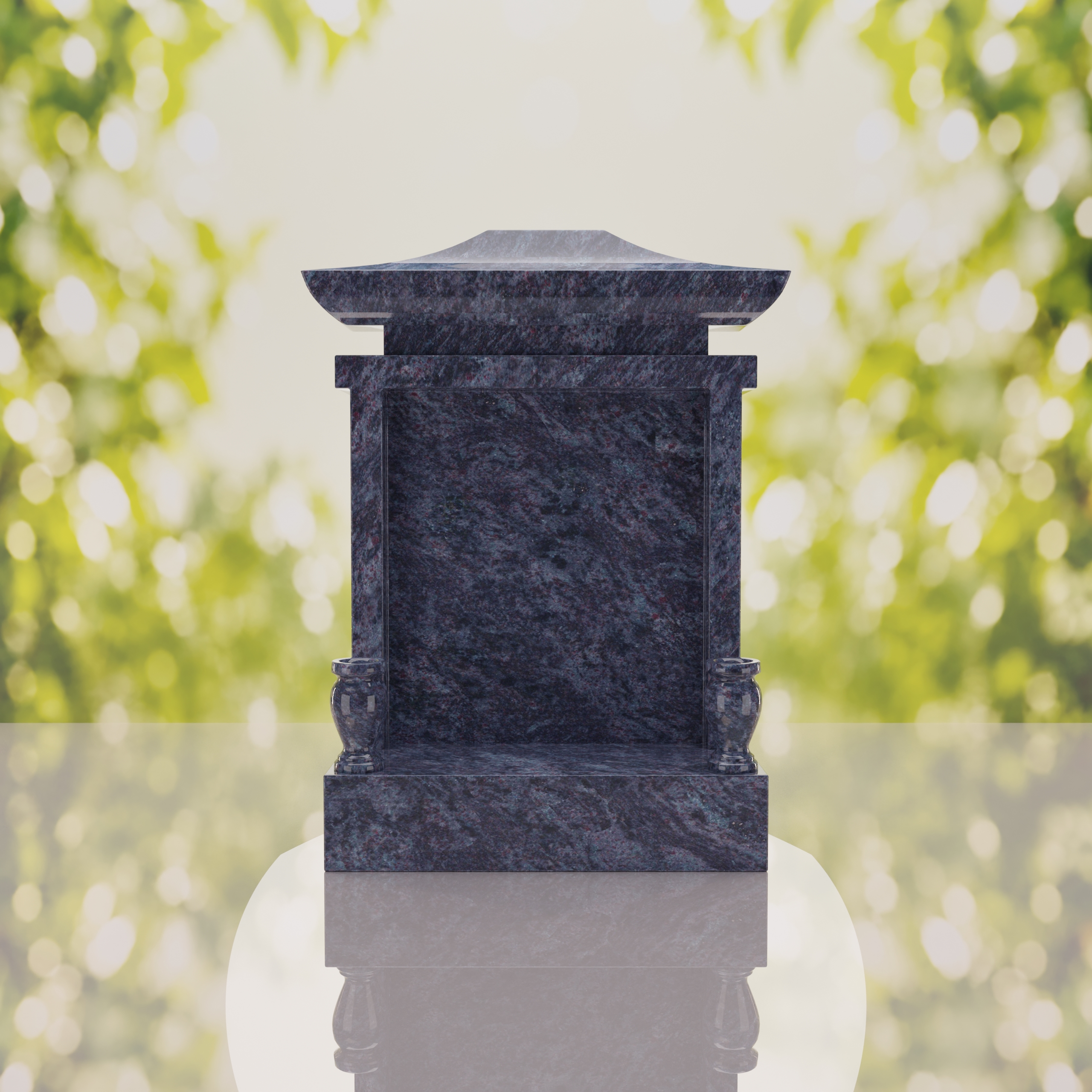 Asian Pagoda Headstone thumbnail 3