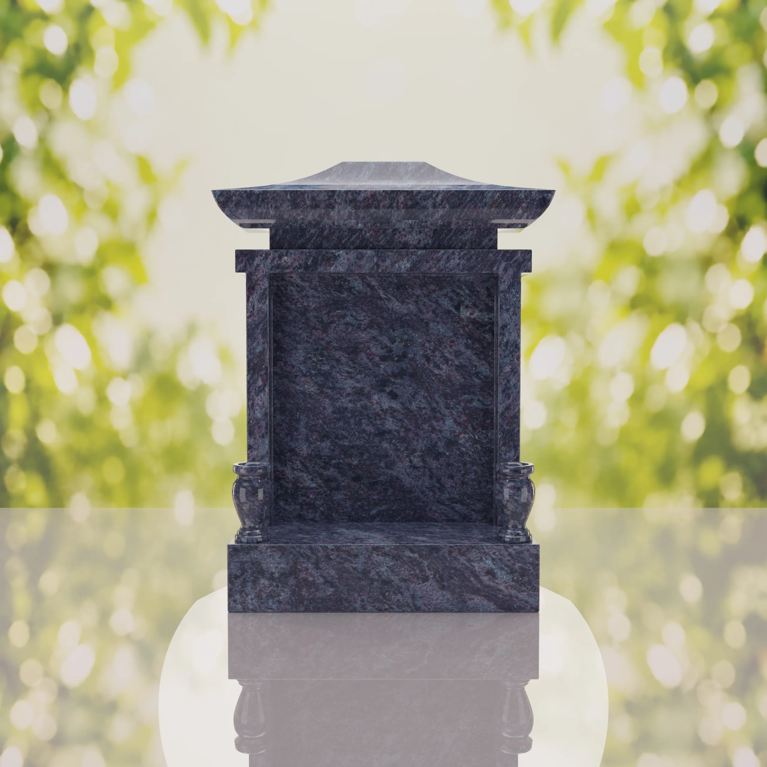 Asian Pagoda Headstone thumbnail 3