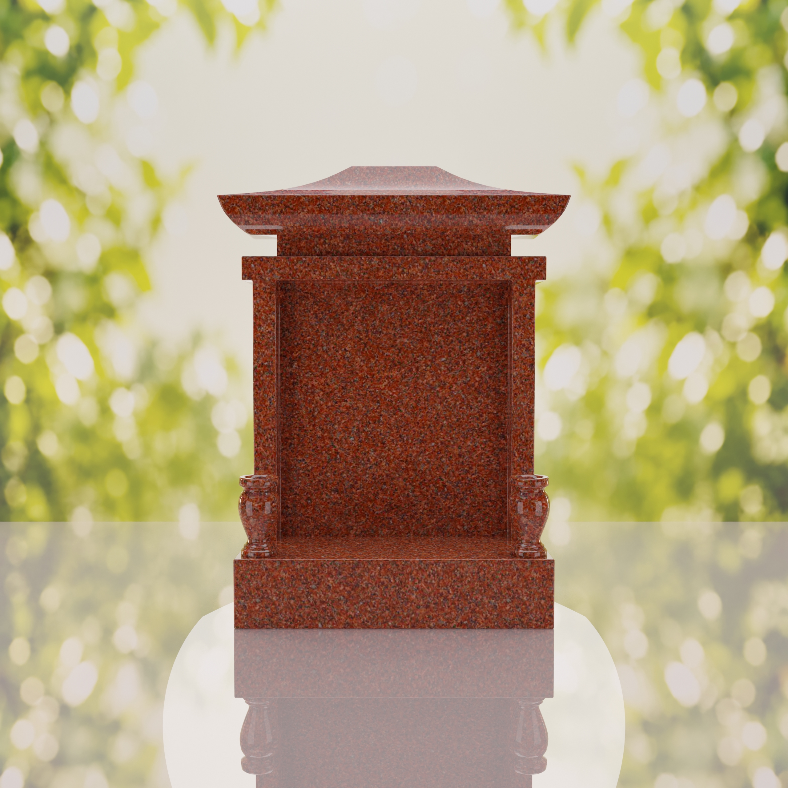 Asian Pagoda Headstone thumbnail 6