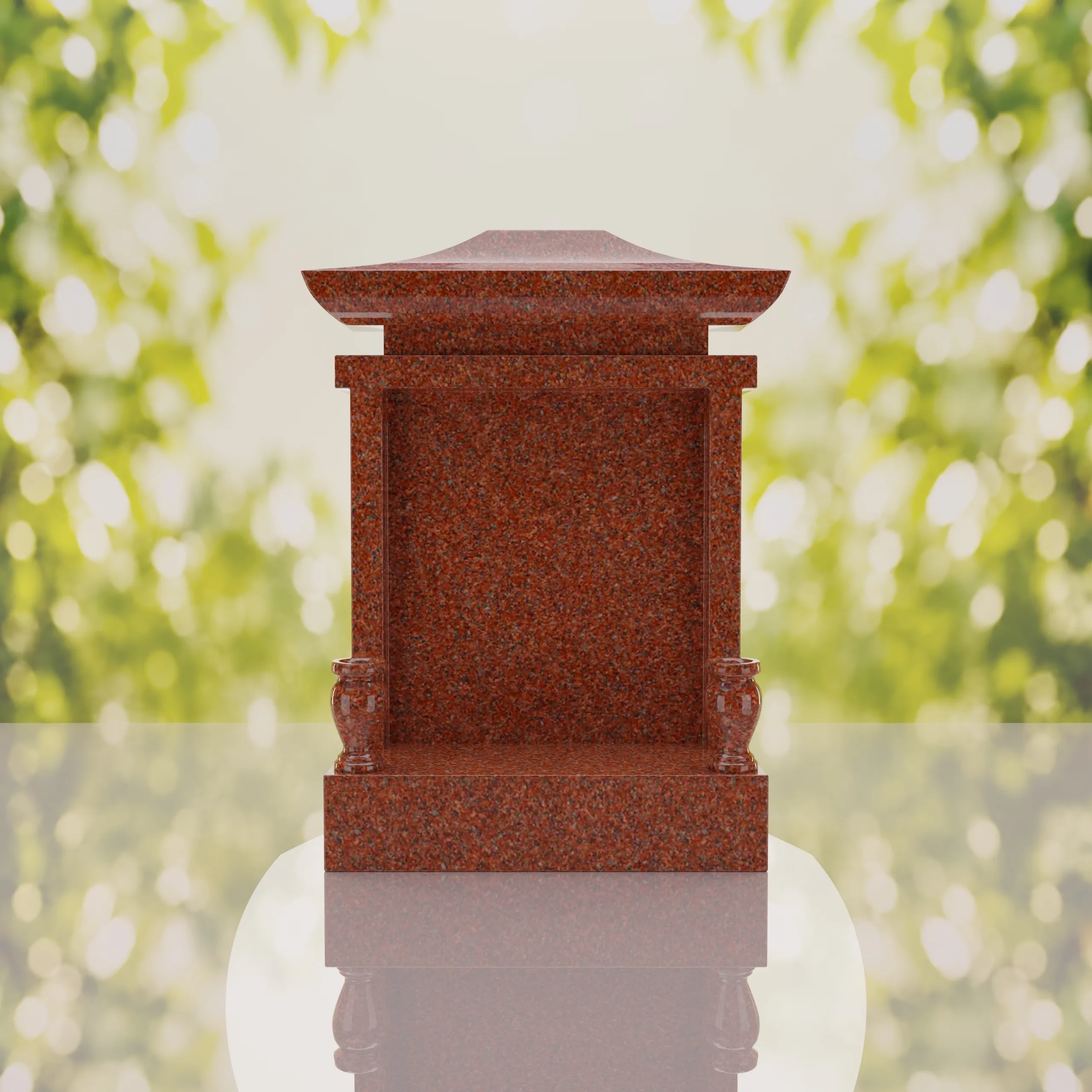 Asian Pagoda Headstone thumbnail 6