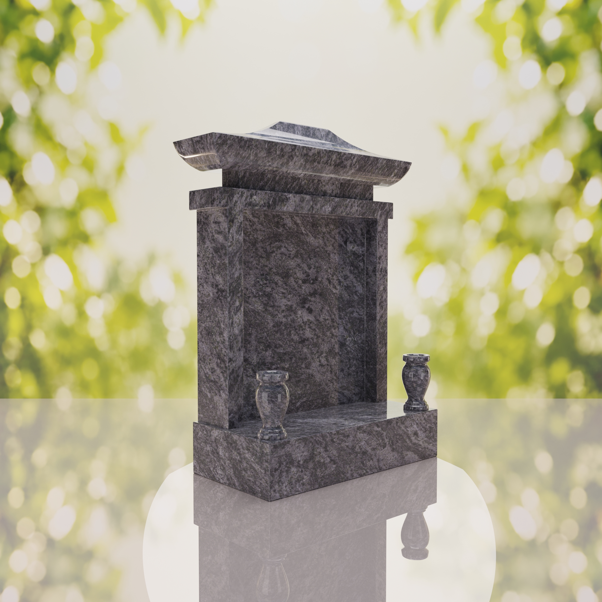 Asian Pagoda Headstone thumbnail 14