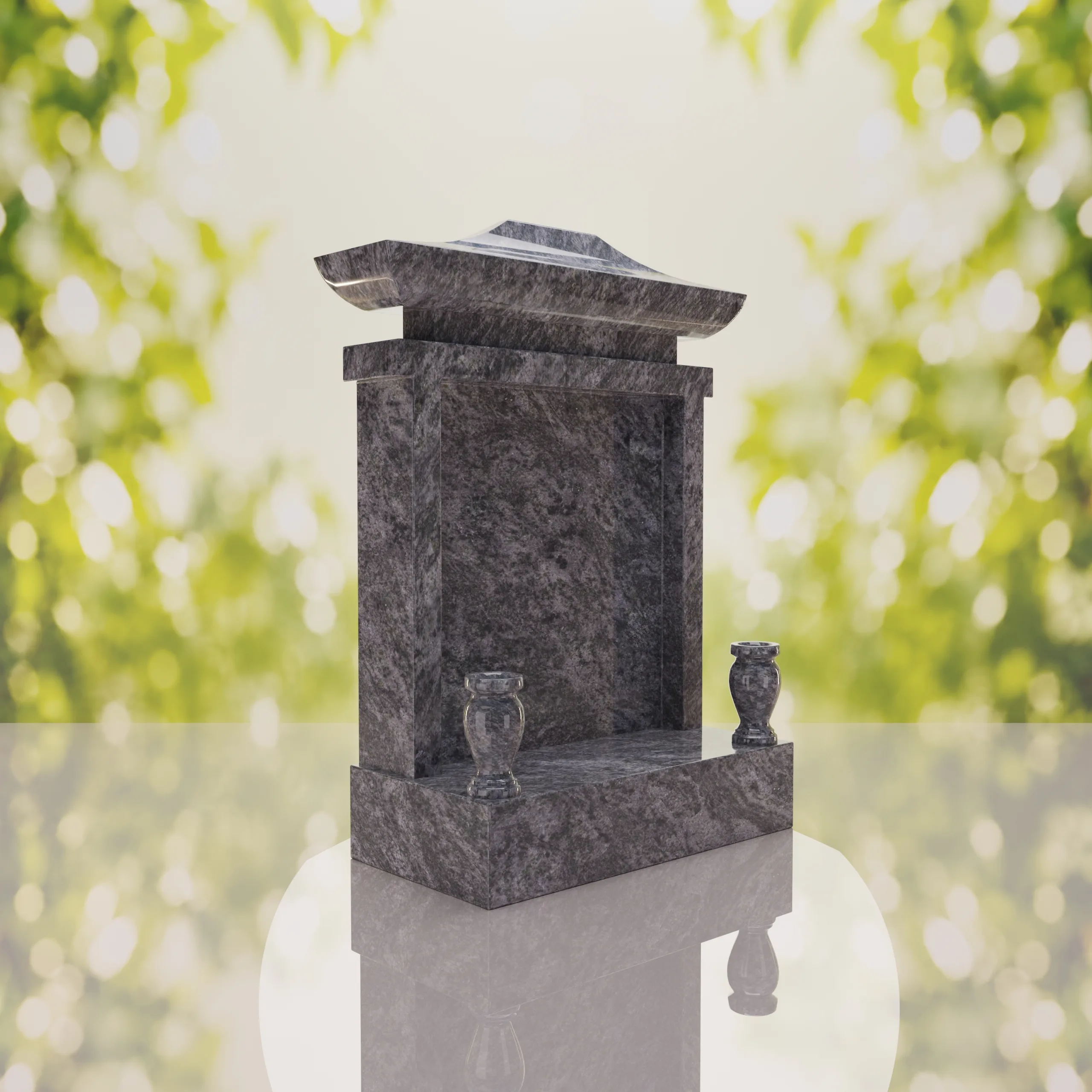 Asian Pagoda Headstone thumbnail 14