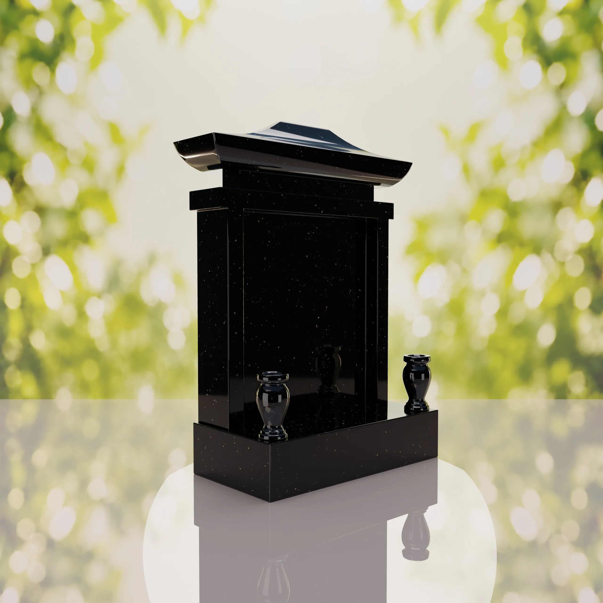 Asian Pagoda Headstone thumbnail 8