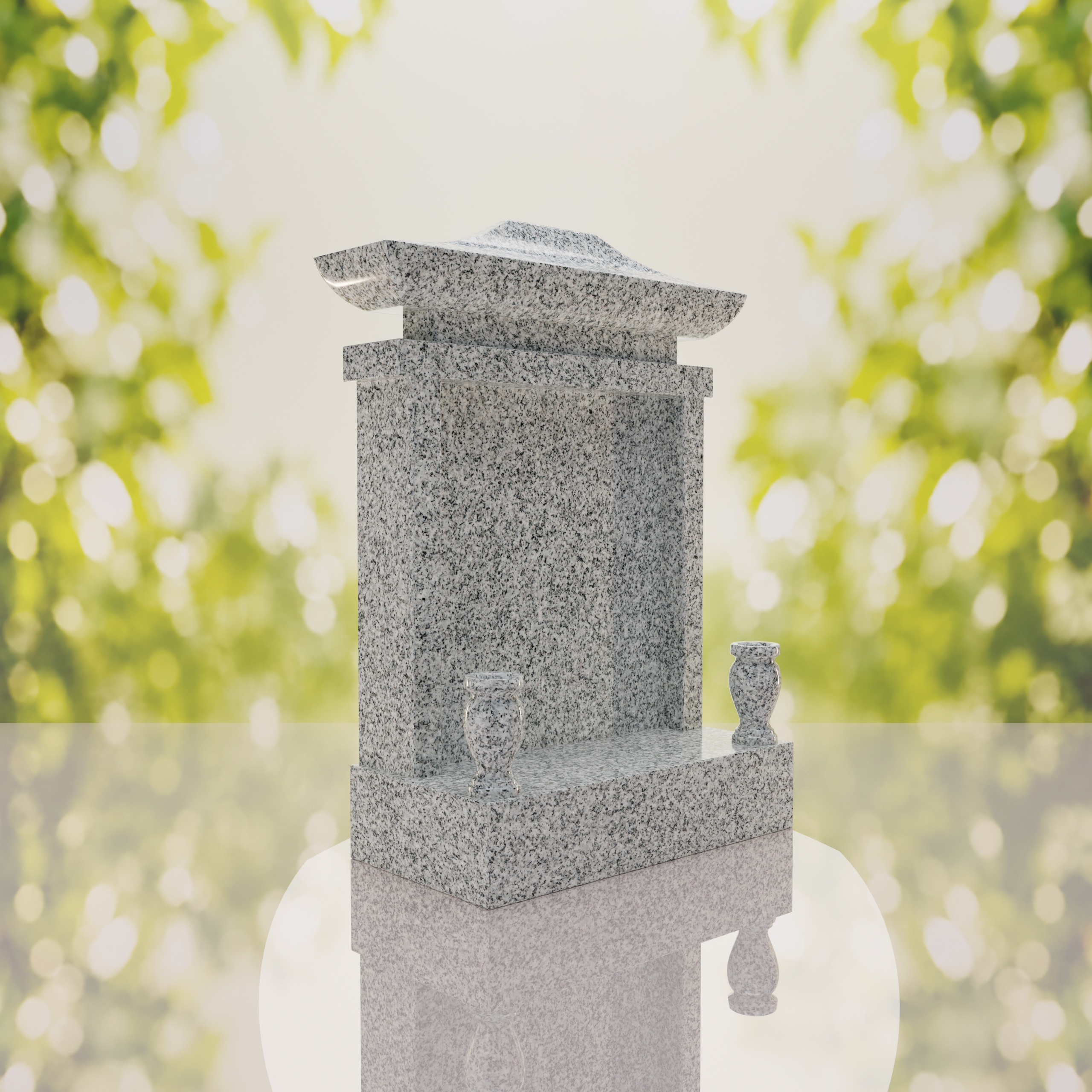 Asian Pagoda Headstone thumbnail 11