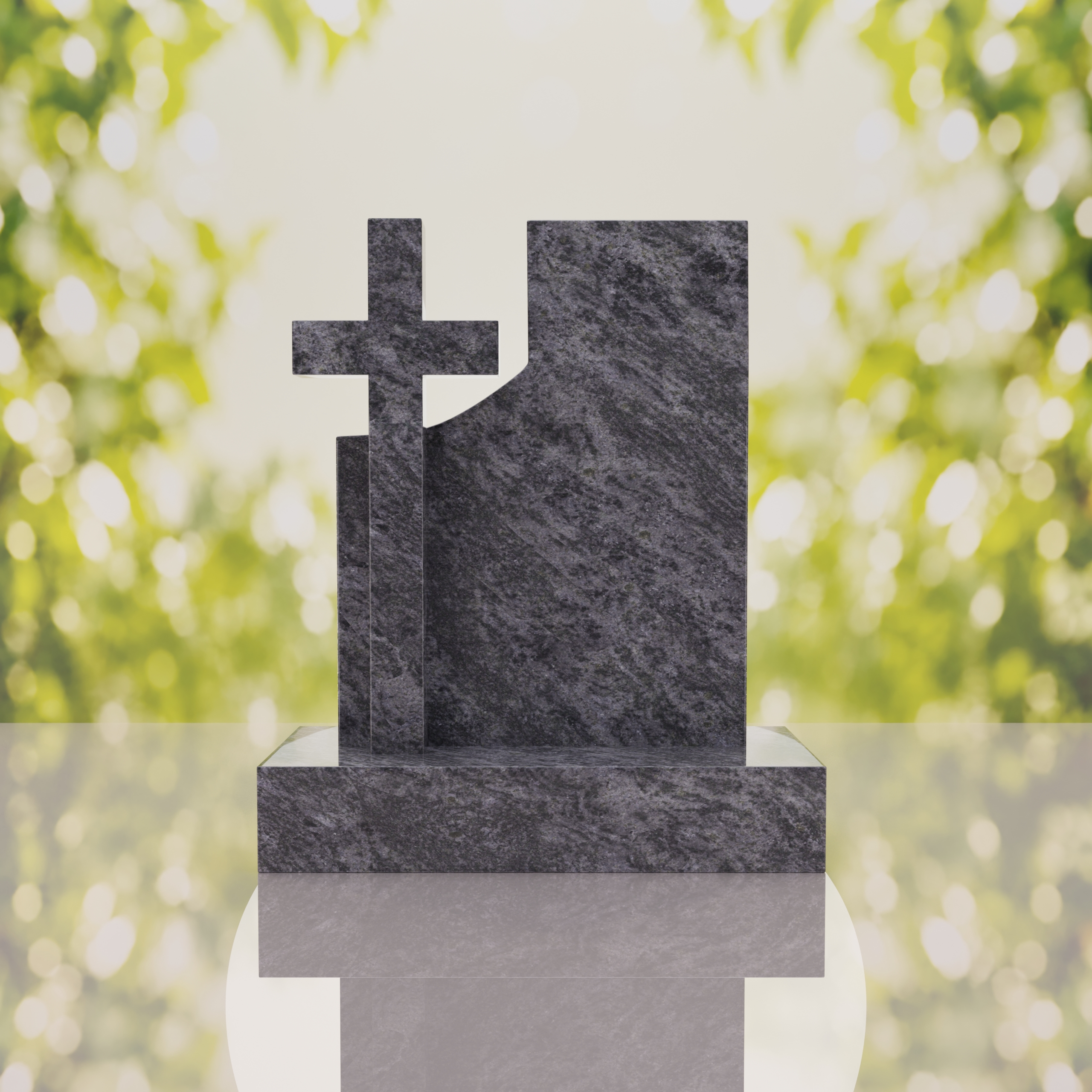 Comfort Modern Cross Memorial Monument thumbnail 2