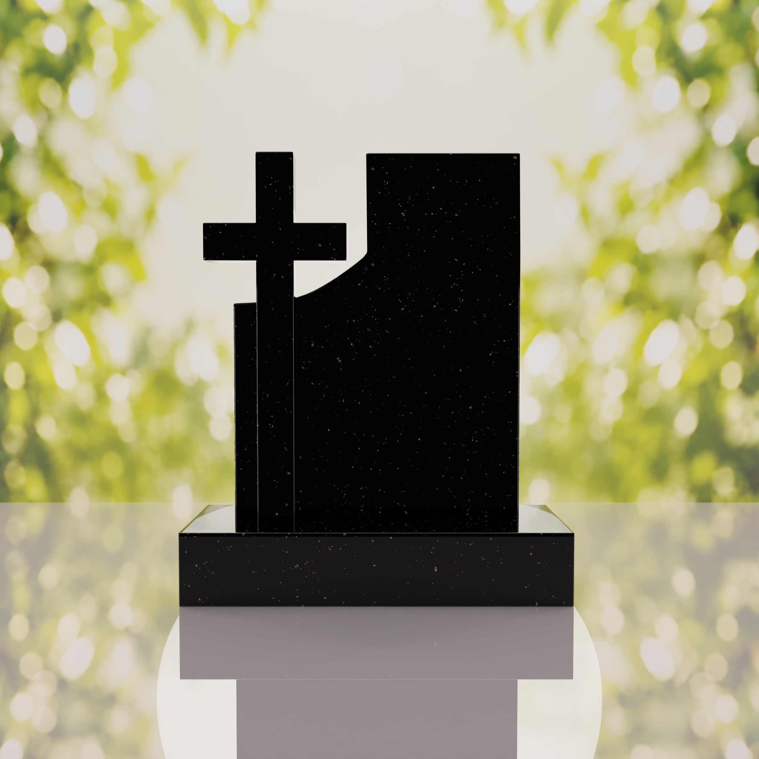 Comfort Modern Cross Memorial Monument thumbnail 5