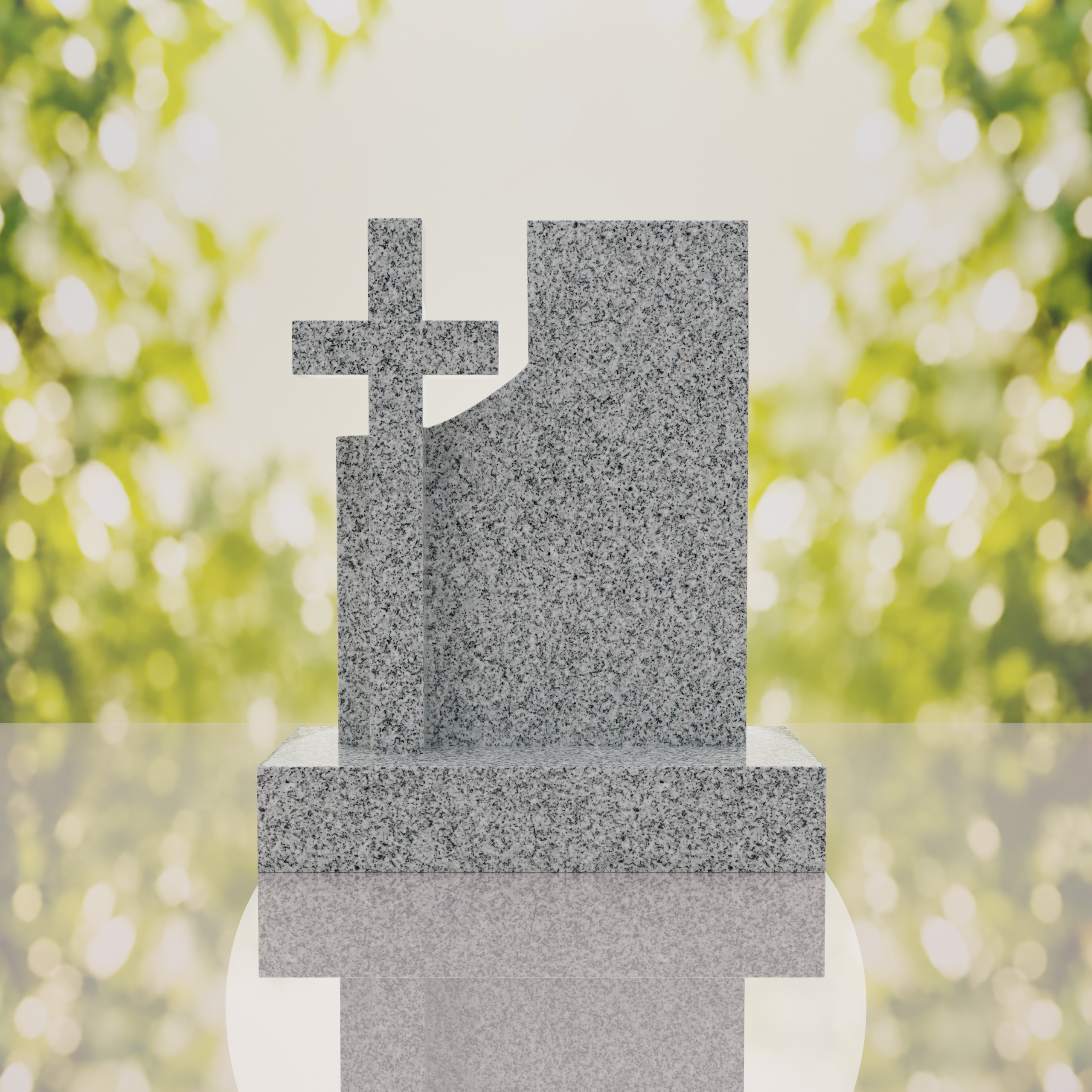 Comfort Modern Cross Memorial Monument thumbnail 7