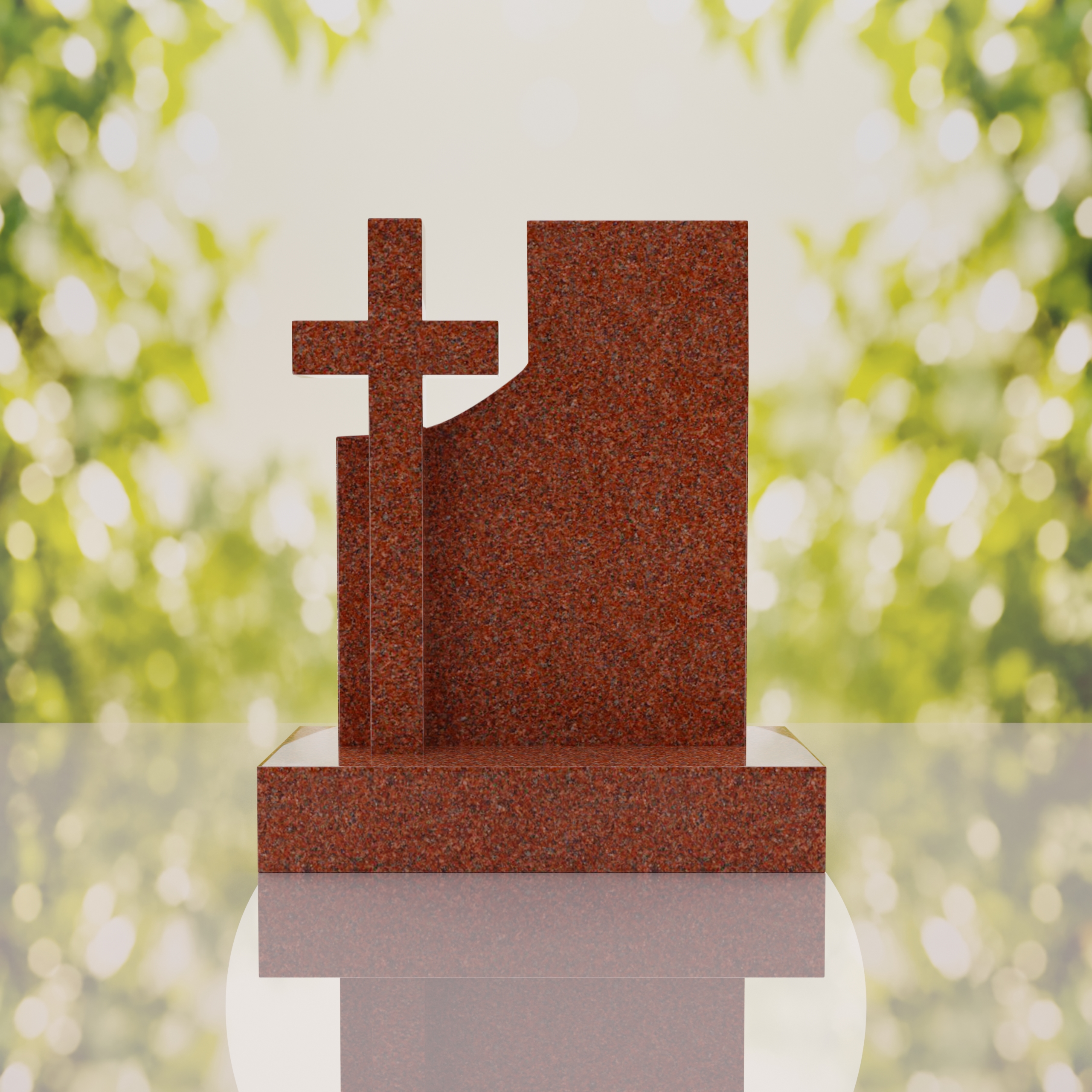 Comfort Modern Cross Memorial Monument thumbnail 13