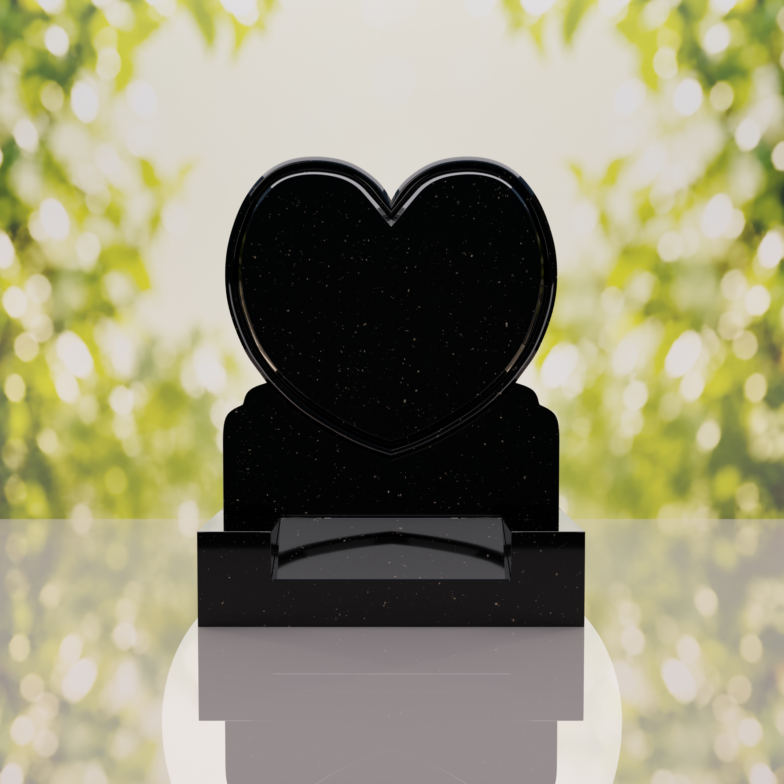 Heart Upright Headstone thumbnail 5
