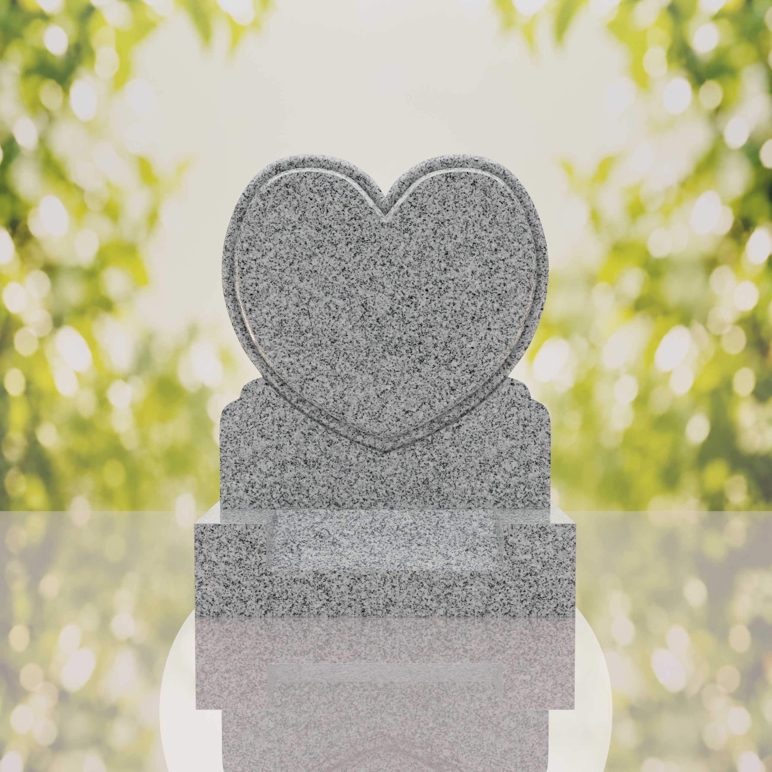 Heart Upright Headstone thumbnail 8
