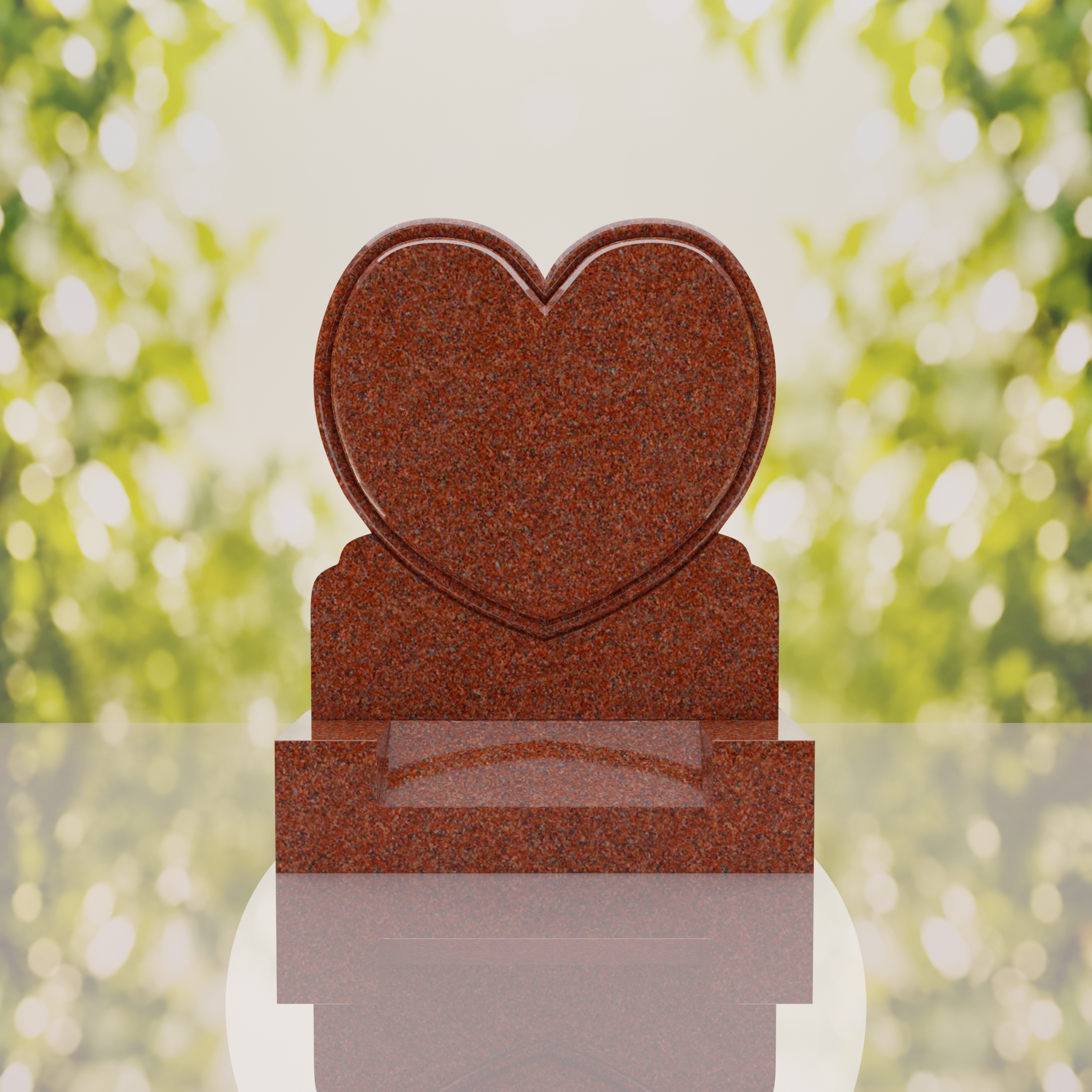 Heart Upright Headstone thumbnail 14