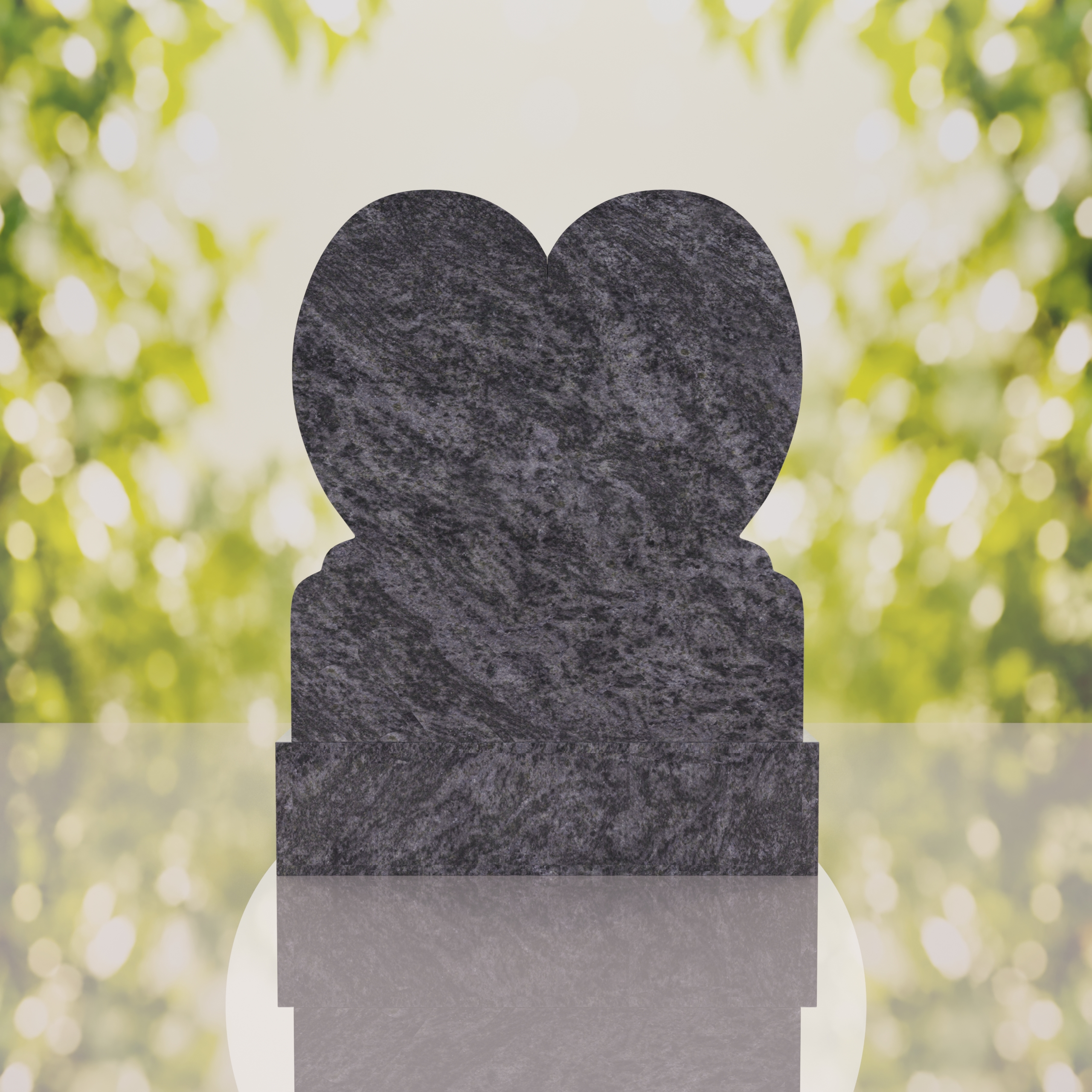 Heart Upright Headstone thumbnail 4
