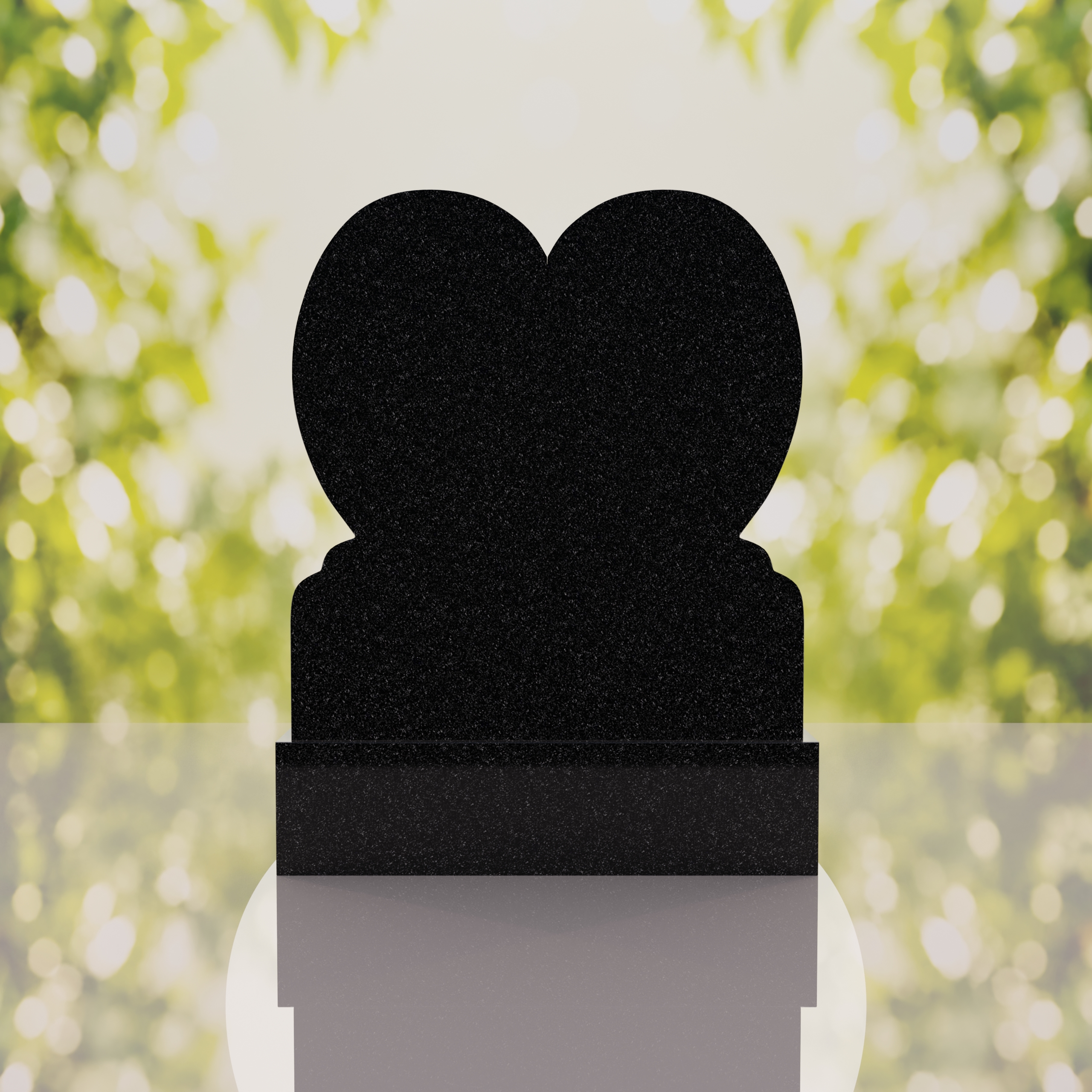 Heart Upright Headstone thumbnail 12